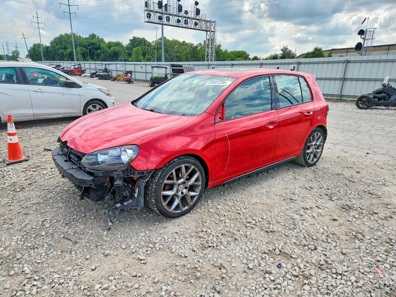 2013 Volkswagen Gti Red vin: WVWGD7AJXDW063080