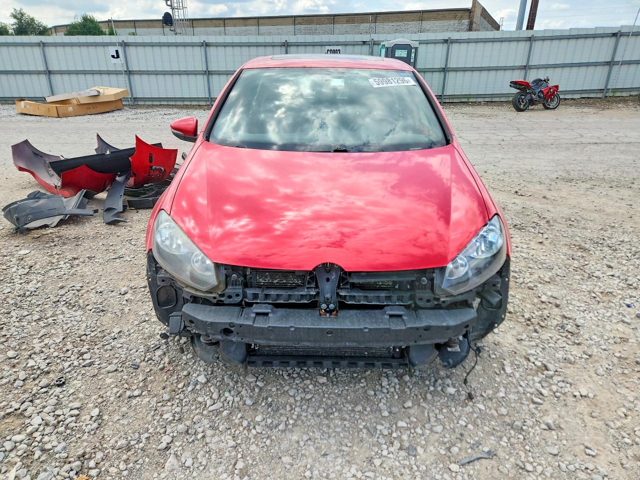 2013 Volkswagen Gti Red vin: WVWGD7AJXDW063080