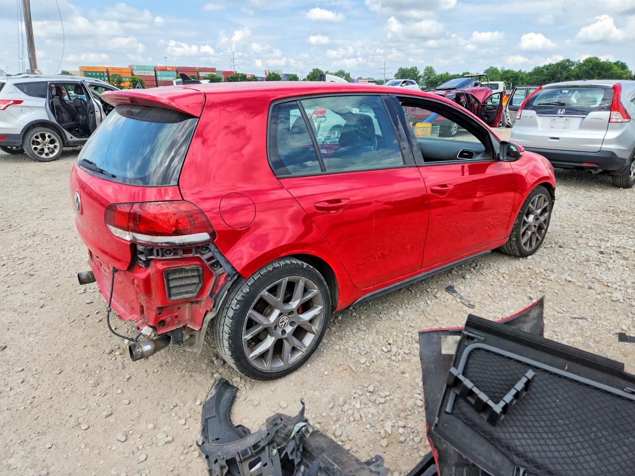 2013 Volkswagen Gti Red vin: WVWGD7AJXDW063080