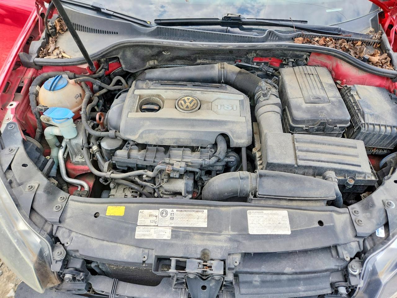 2013 Volkswagen Gti Red vin: WVWGD7AJXDW063080