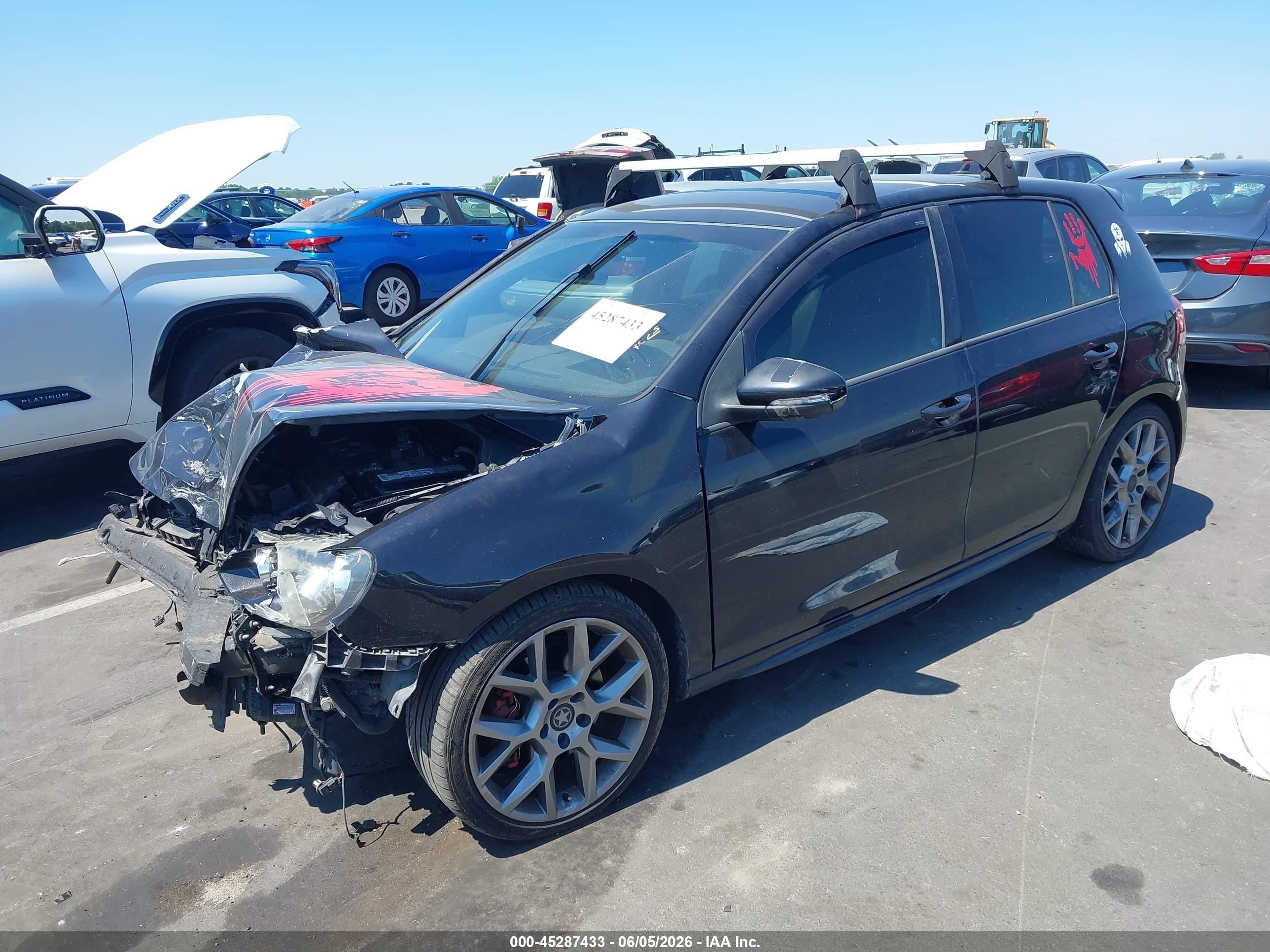 2013 Volkswagen Gti Wolfsburg Edition Black vin: WVWGD7AJXDW127831