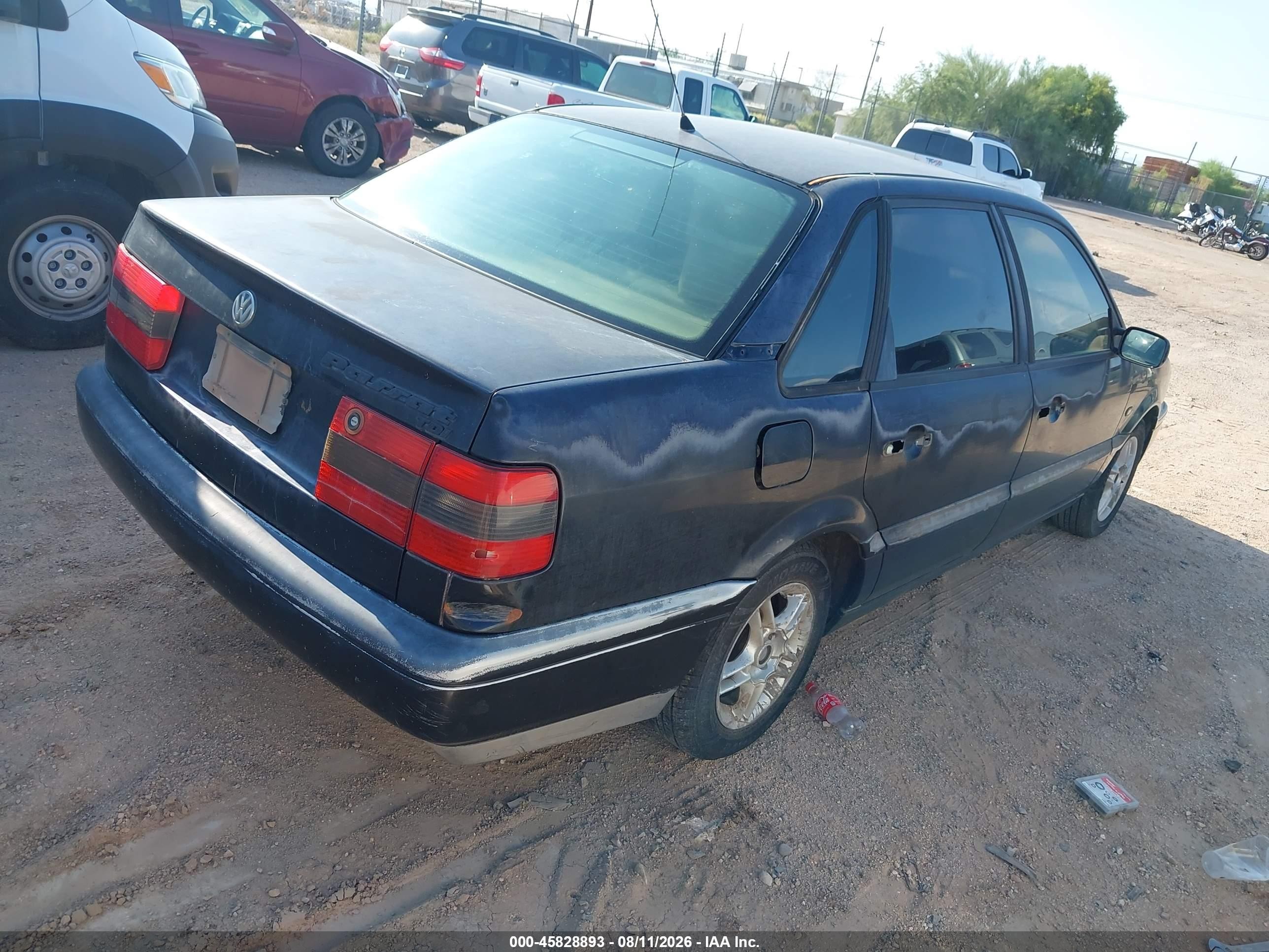 1997 Volkswagen Passat Tdi Black vin: WVWGG83AXVB007644