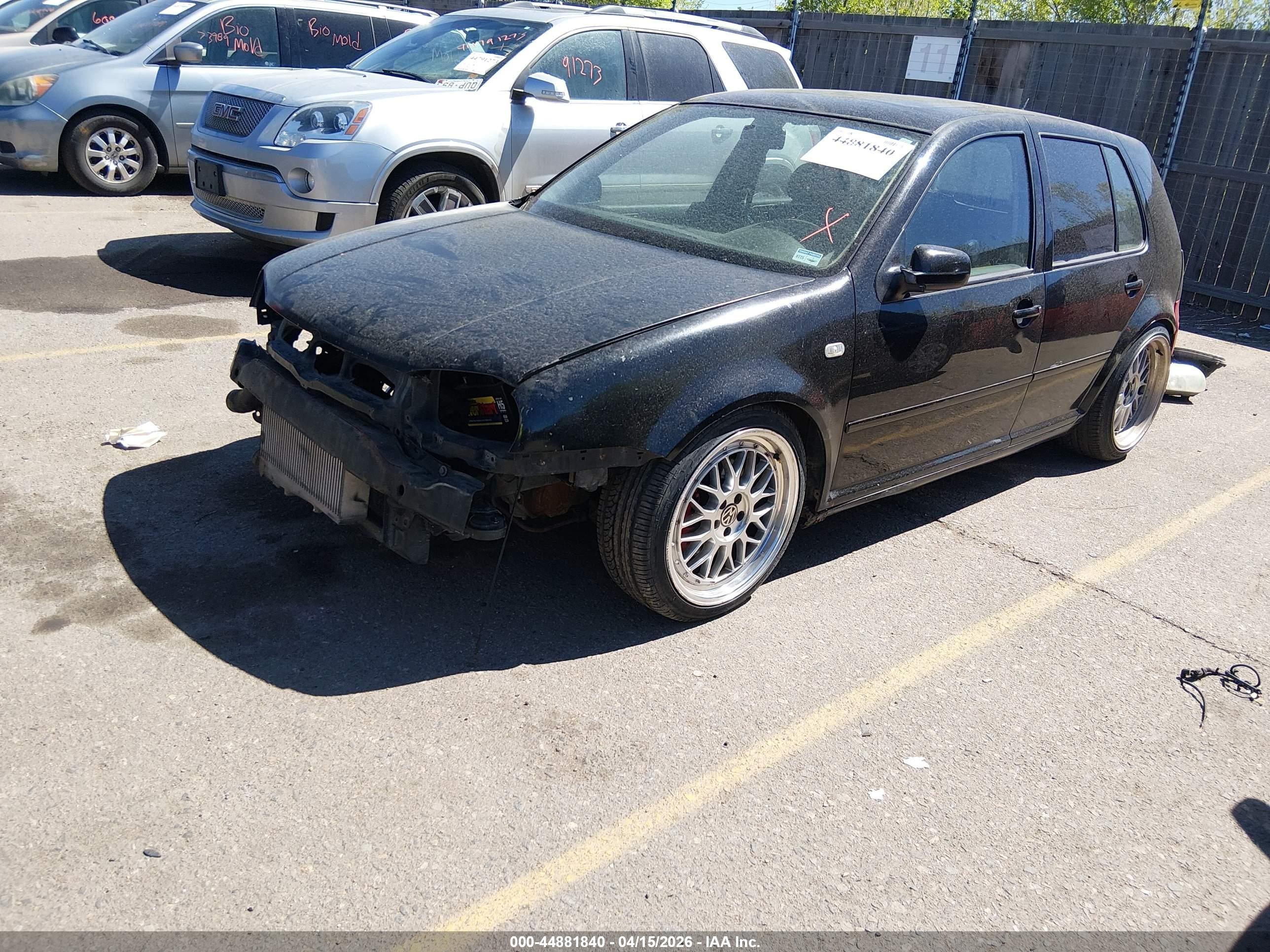 2000 Volkswagen Golf Gls 1.8l Turbo Black vin: WVWGH21J3YW497399