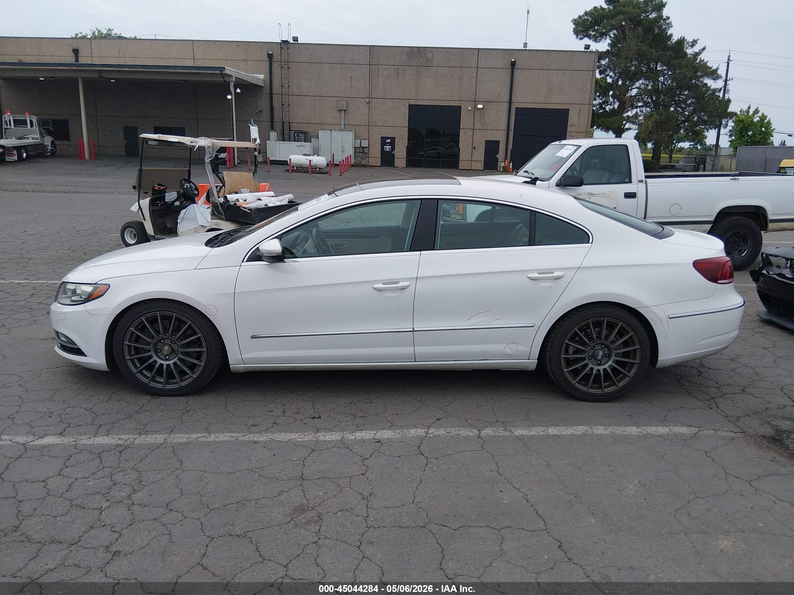 2014 Volkswagen Cc 3.6l Vr6 Executive White vin: WVWGU7AN0EE504807