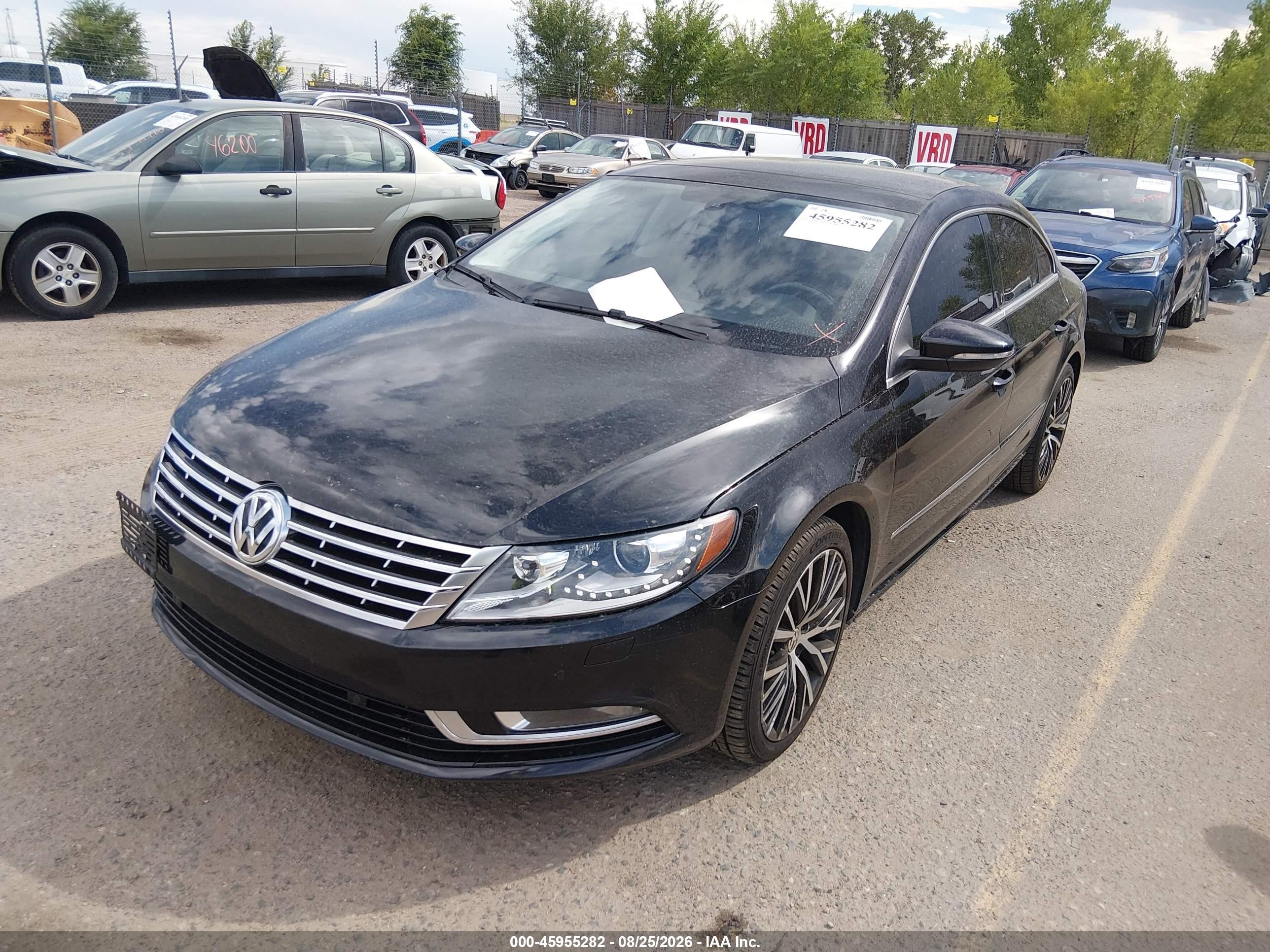 2015 Volkswagen Cc 3.6l V6 Executive Black vin: WVWGU7AN1FE804325