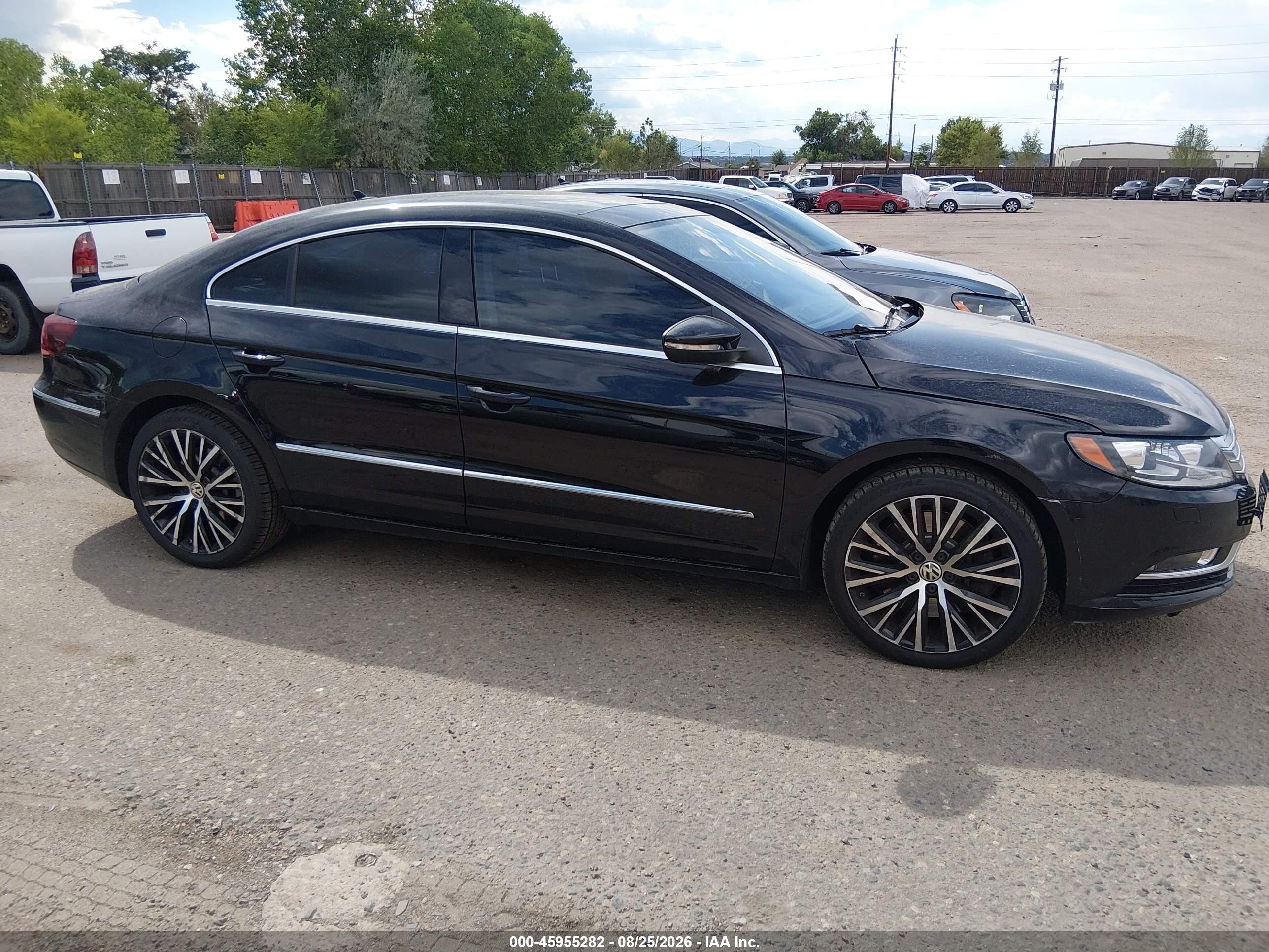 2015 Volkswagen Cc 3.6l V6 Executive Black vin: WVWGU7AN1FE804325