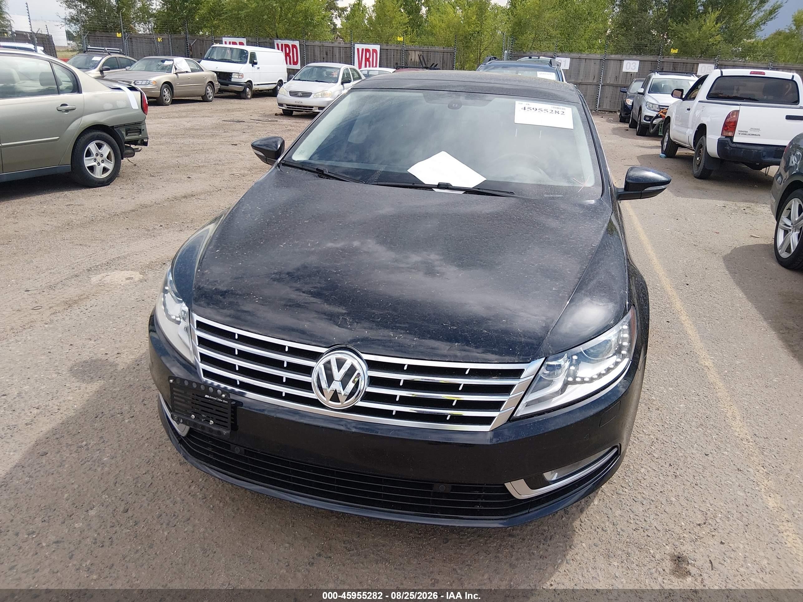 2015 Volkswagen Cc 3.6l V6 Executive Black vin: WVWGU7AN1FE804325