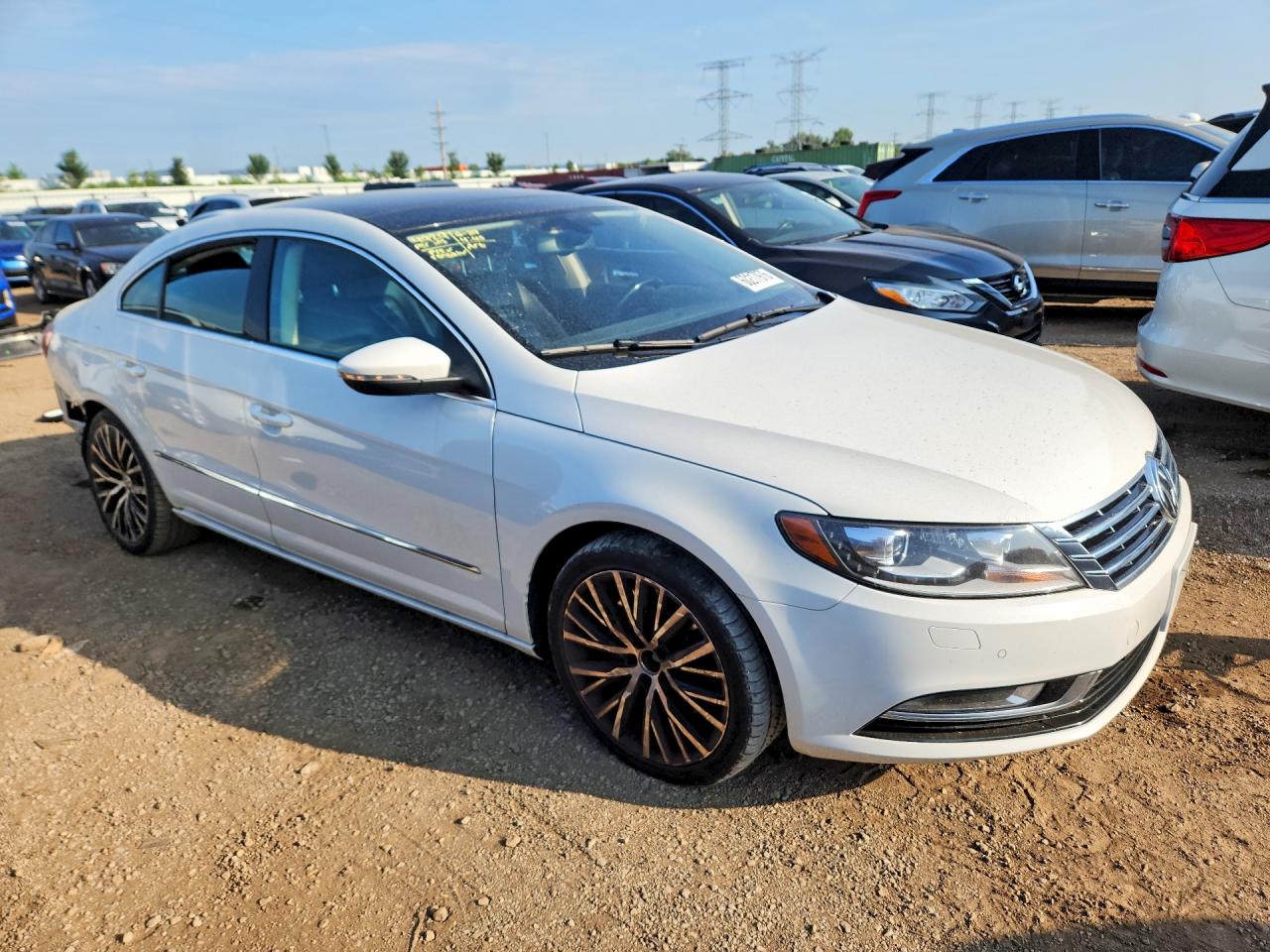 2015 Volkswagen Cc Vr6 4motion Белый vin: WVWGU7AN3FE800728