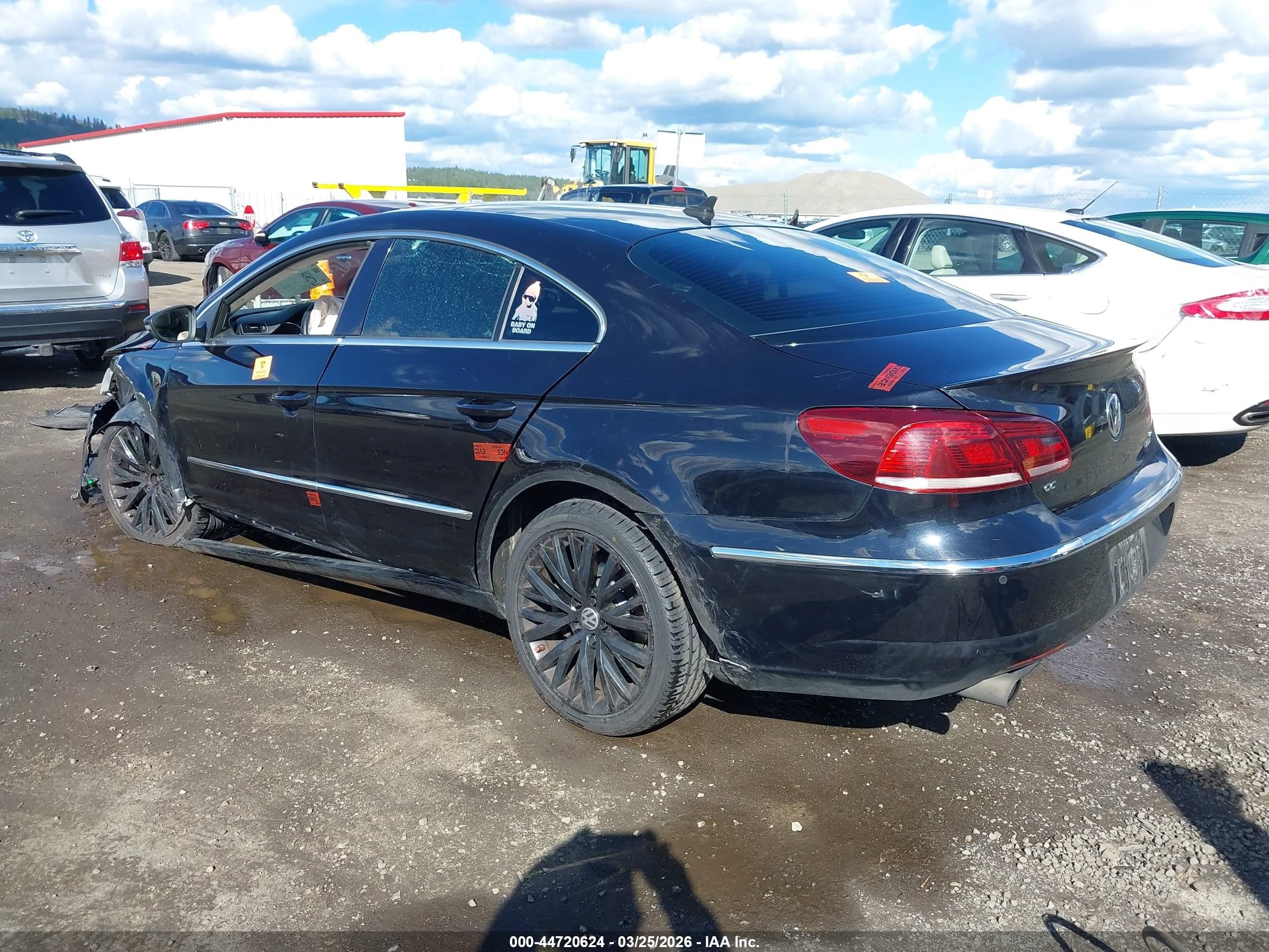 2014 Volkswagen Cc 3.6l Vr6 Executive Black vin: WVWGU7AN6EE528092