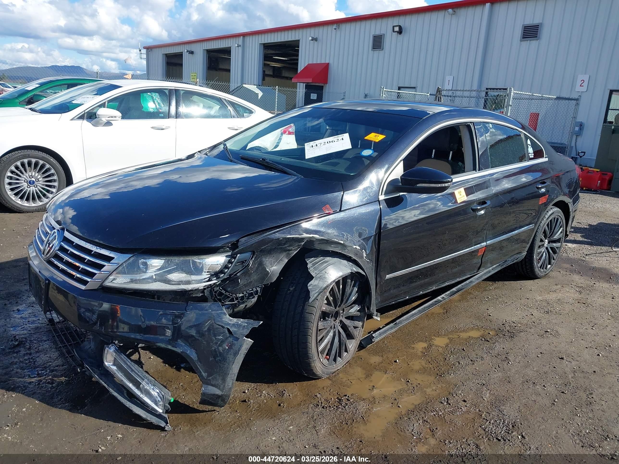 2014 Volkswagen Cc 3.6l Vr6 Executive Black vin: WVWGU7AN6EE528092