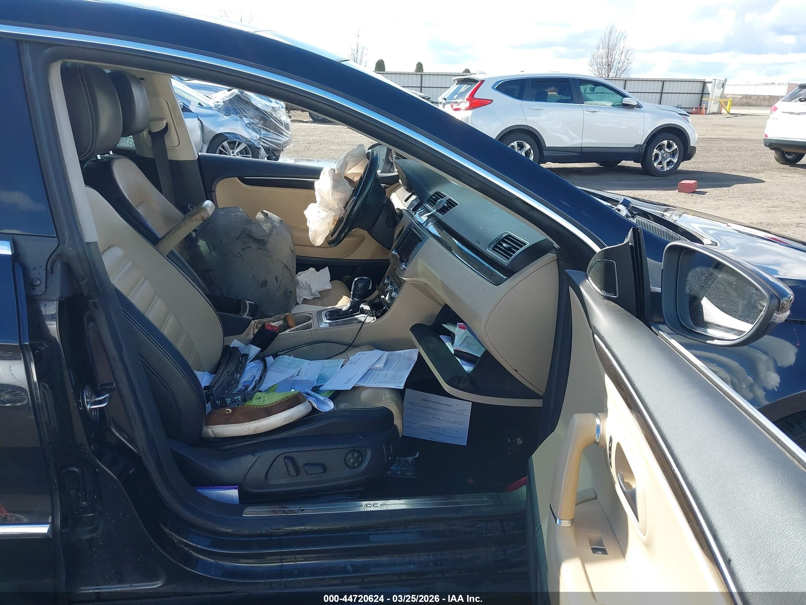 2014 Volkswagen Cc 3.6l Vr6 Executive Black vin: WVWGU7AN6EE528092
