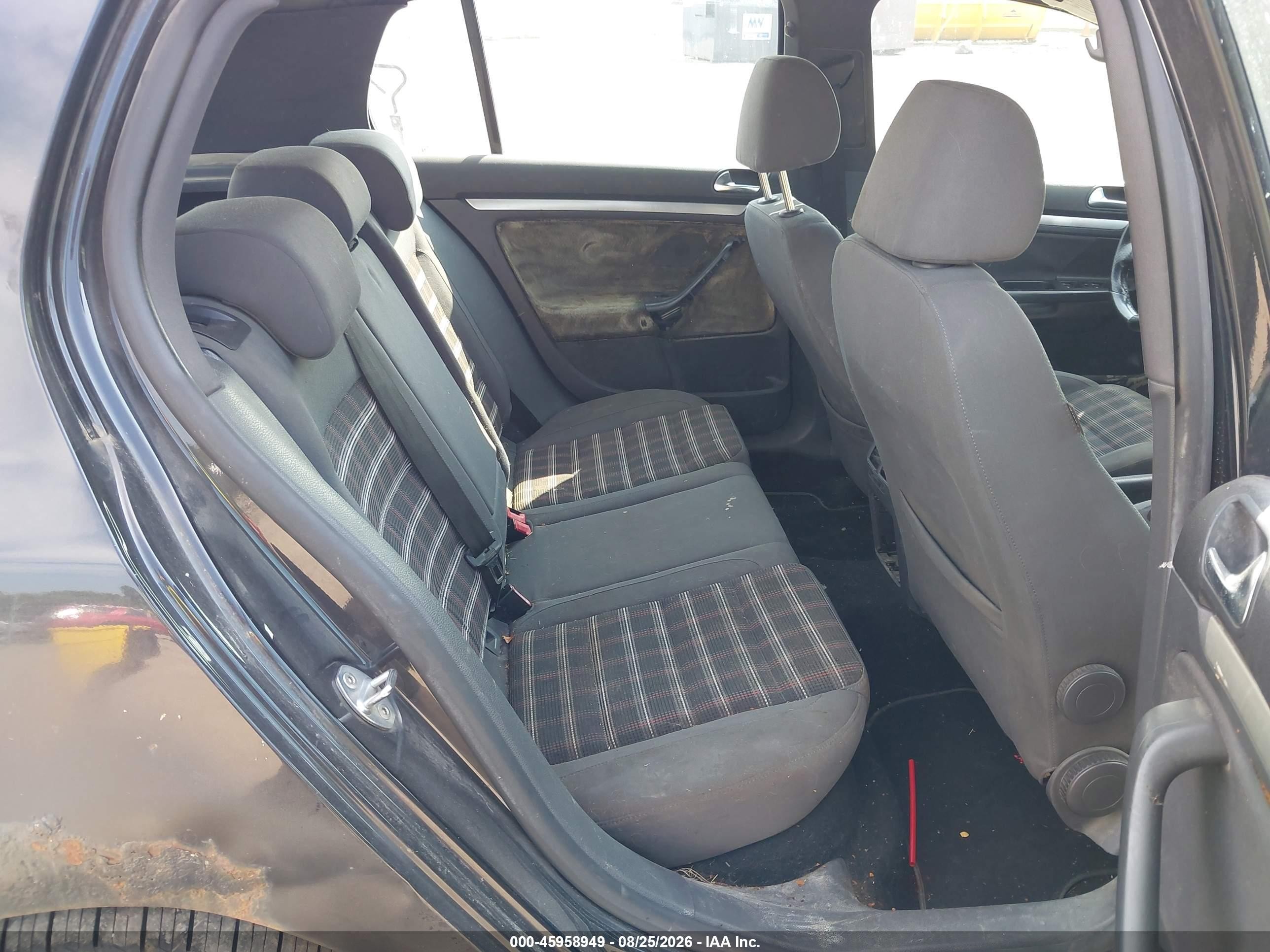 2007 Volkswagen Gti 4-door (m6) Black vin: WVWGV71K27W085813
