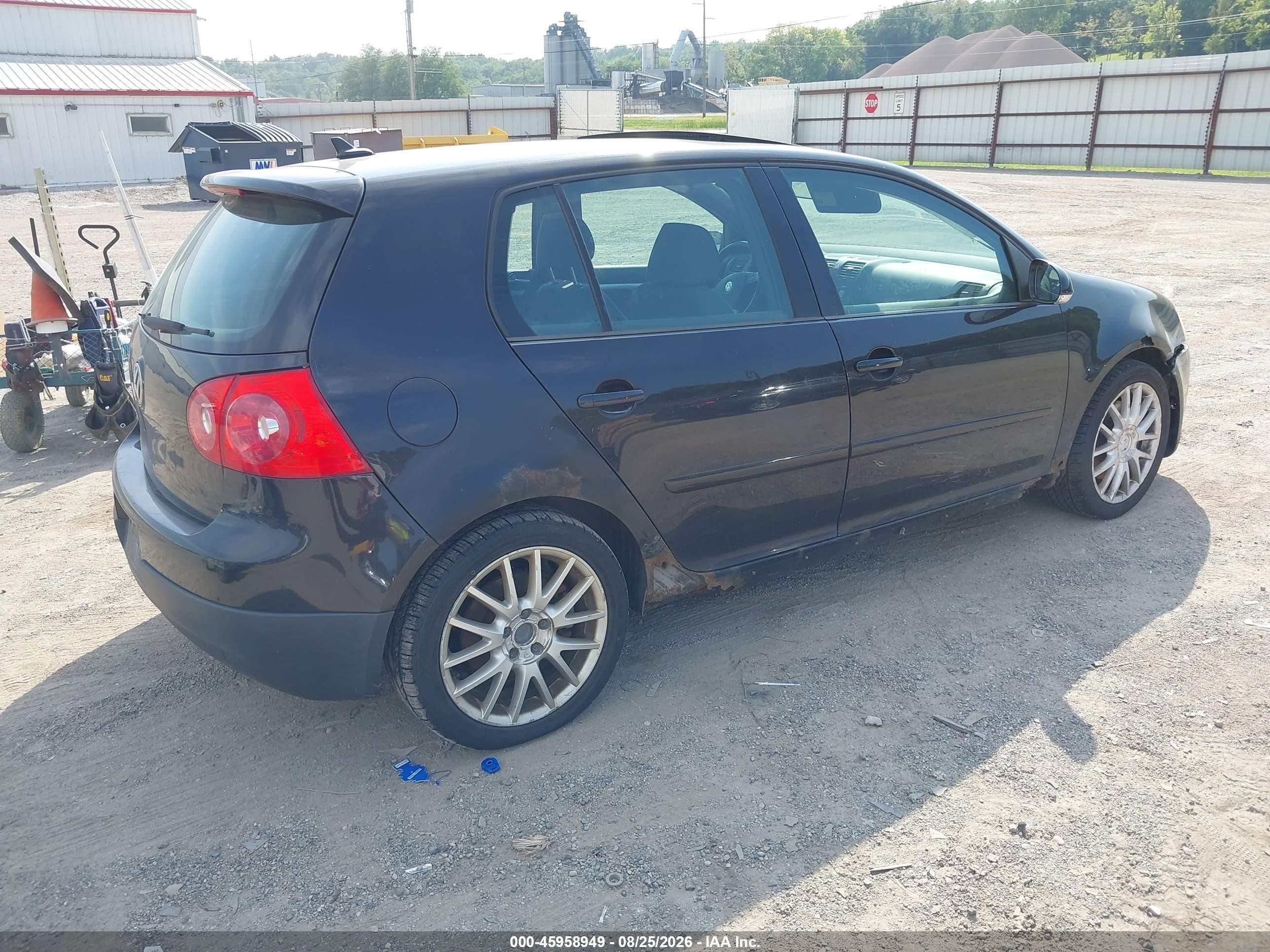 2007 Volkswagen Gti 4-door (m6) Black vin: WVWGV71K27W085813