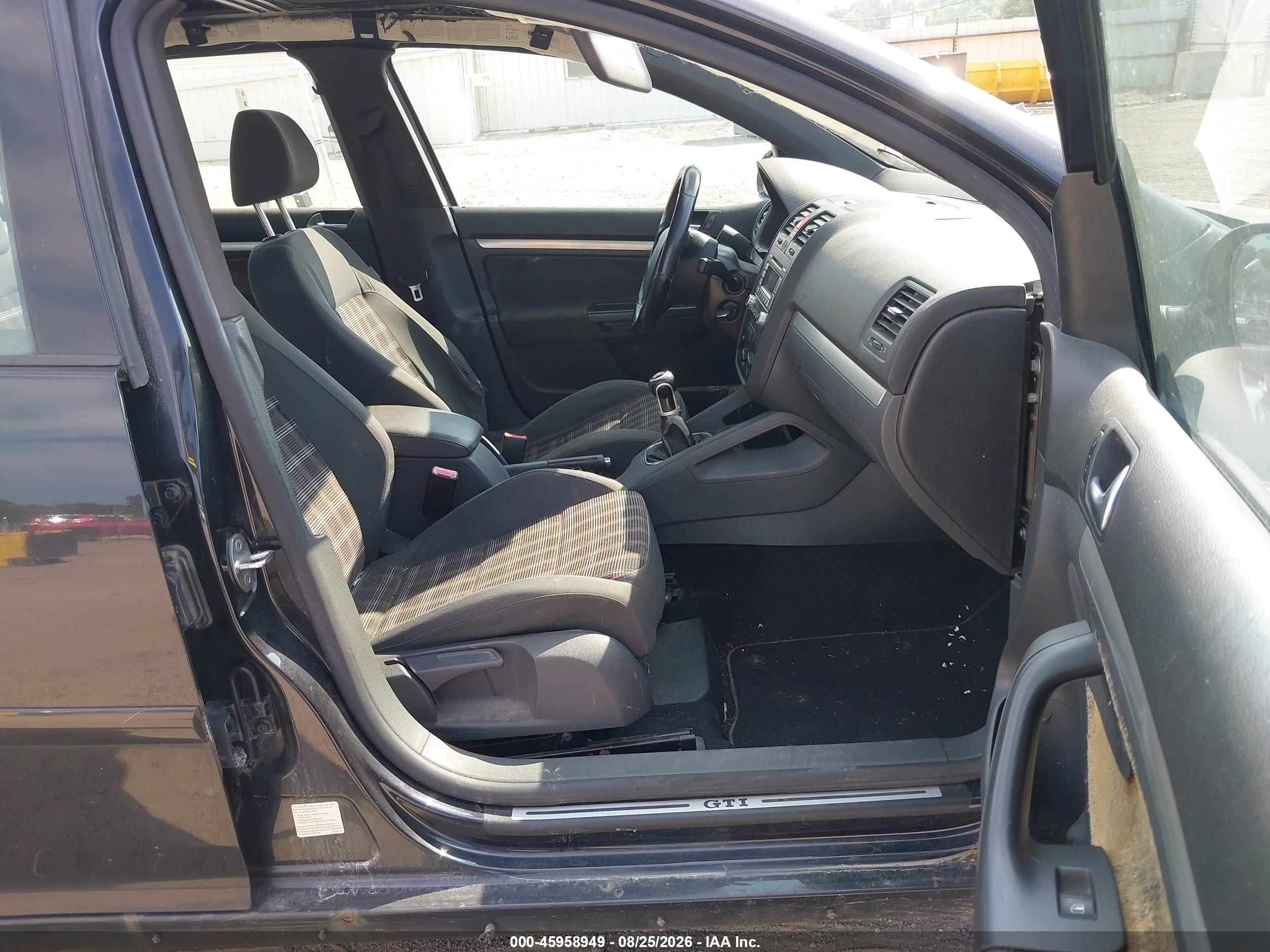 2007 Volkswagen Gti 4-door (m6) Black vin: WVWGV71K27W085813