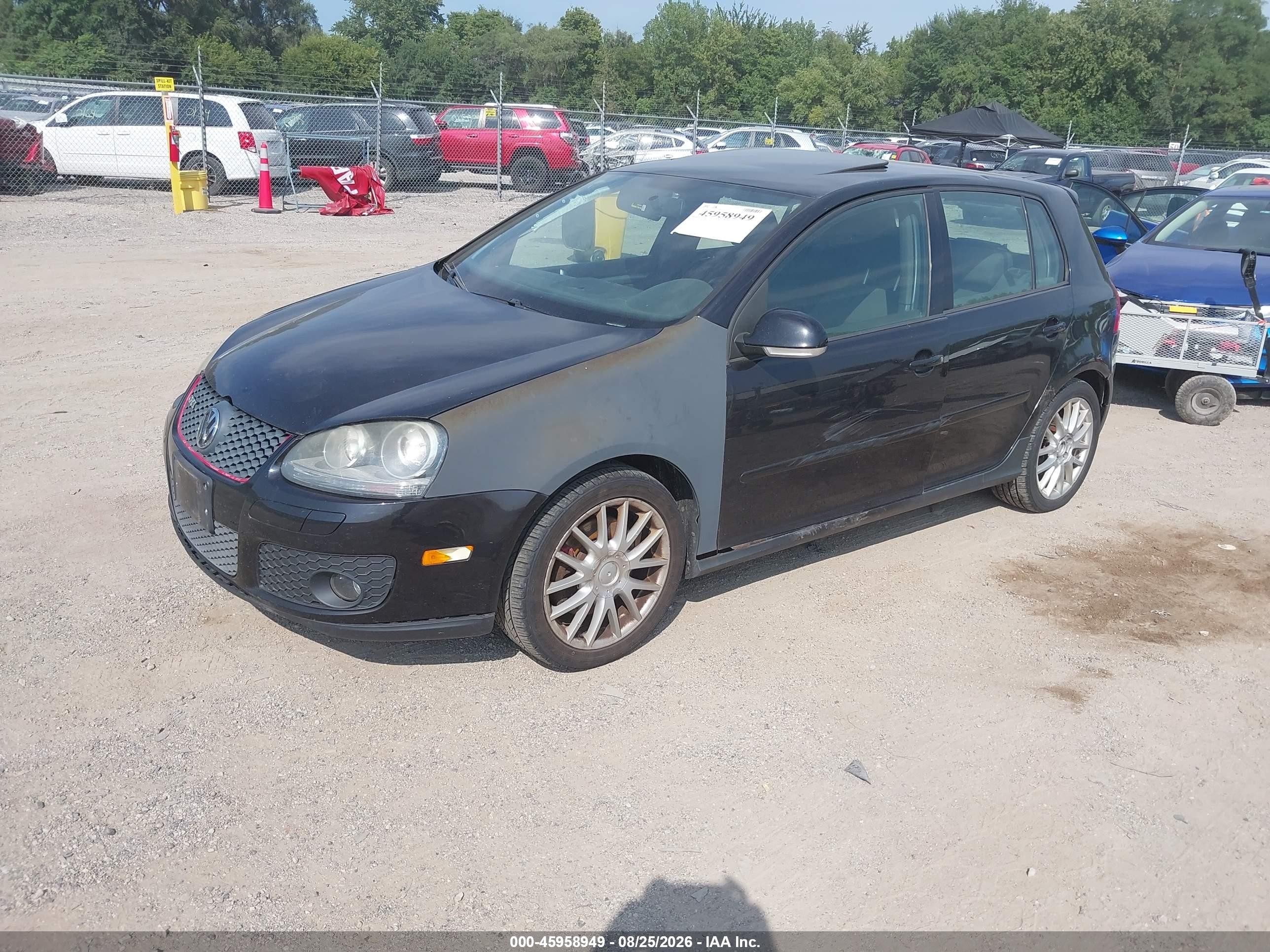 2007 Volkswagen Gti 4-door (m6) Black vin: WVWGV71K27W085813