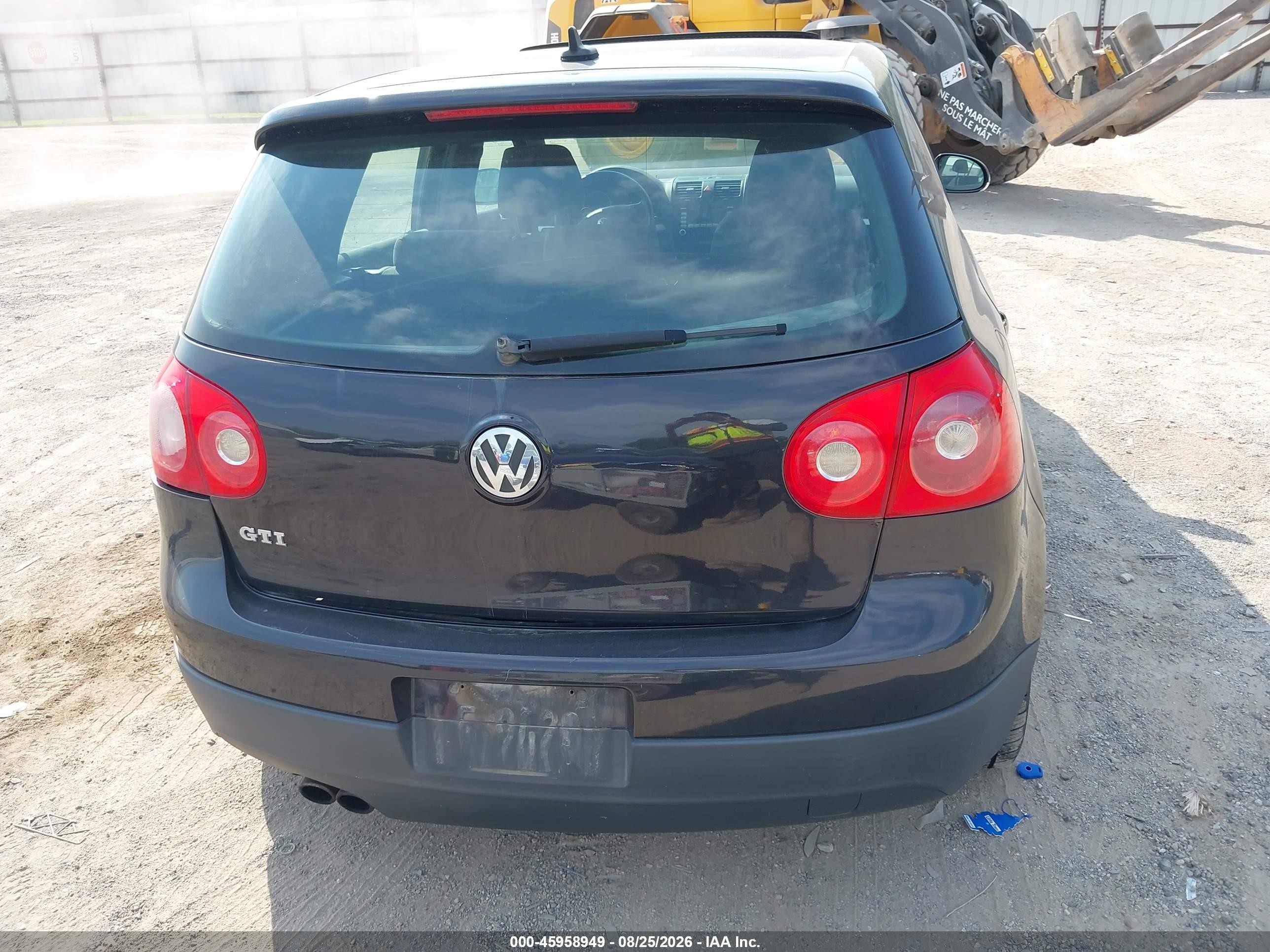 2007 Volkswagen Gti 4-door (m6) Black vin: WVWGV71K27W085813