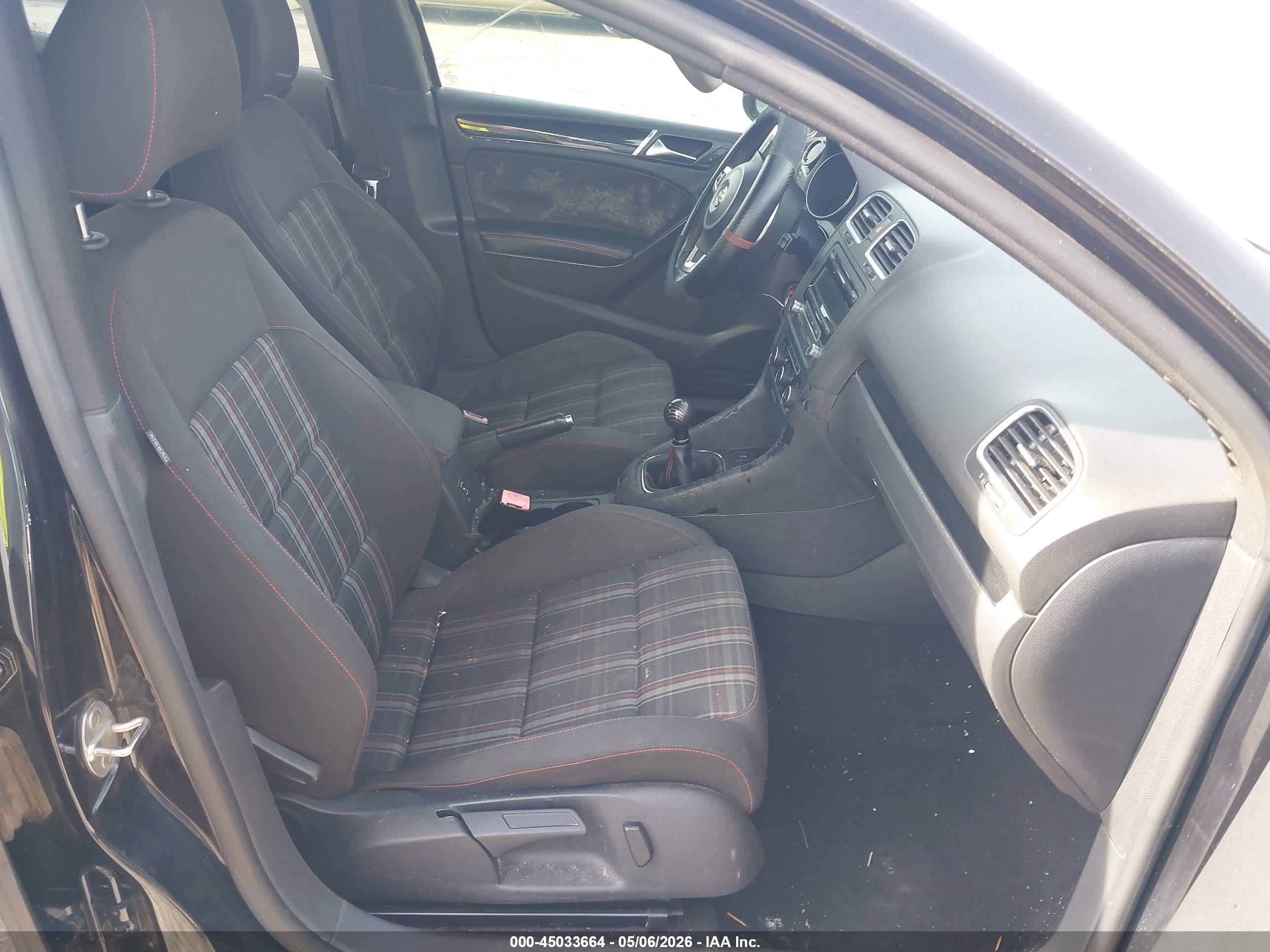 2013 Volkswagen Gti 4-door Black vin: WVWGV7AJ0DW066275