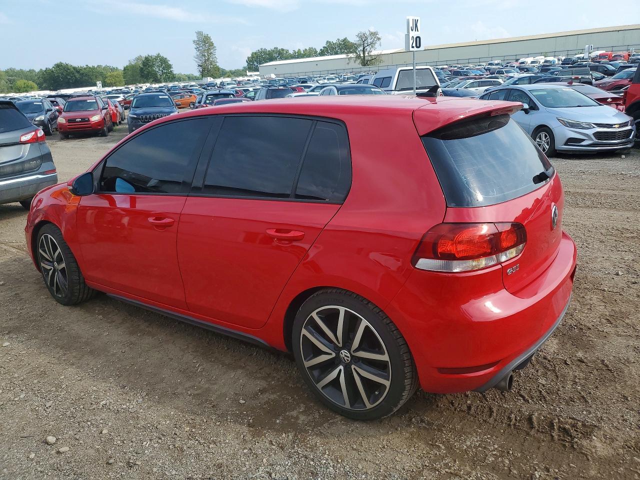 2011 Volkswagen Gti Red vin: WVWGV7AJ2BW119751