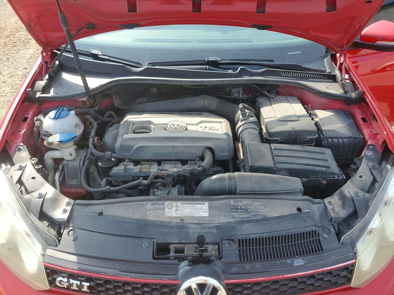 2011 Volkswagen Gti Red vin: WVWGV7AJ2BW119751