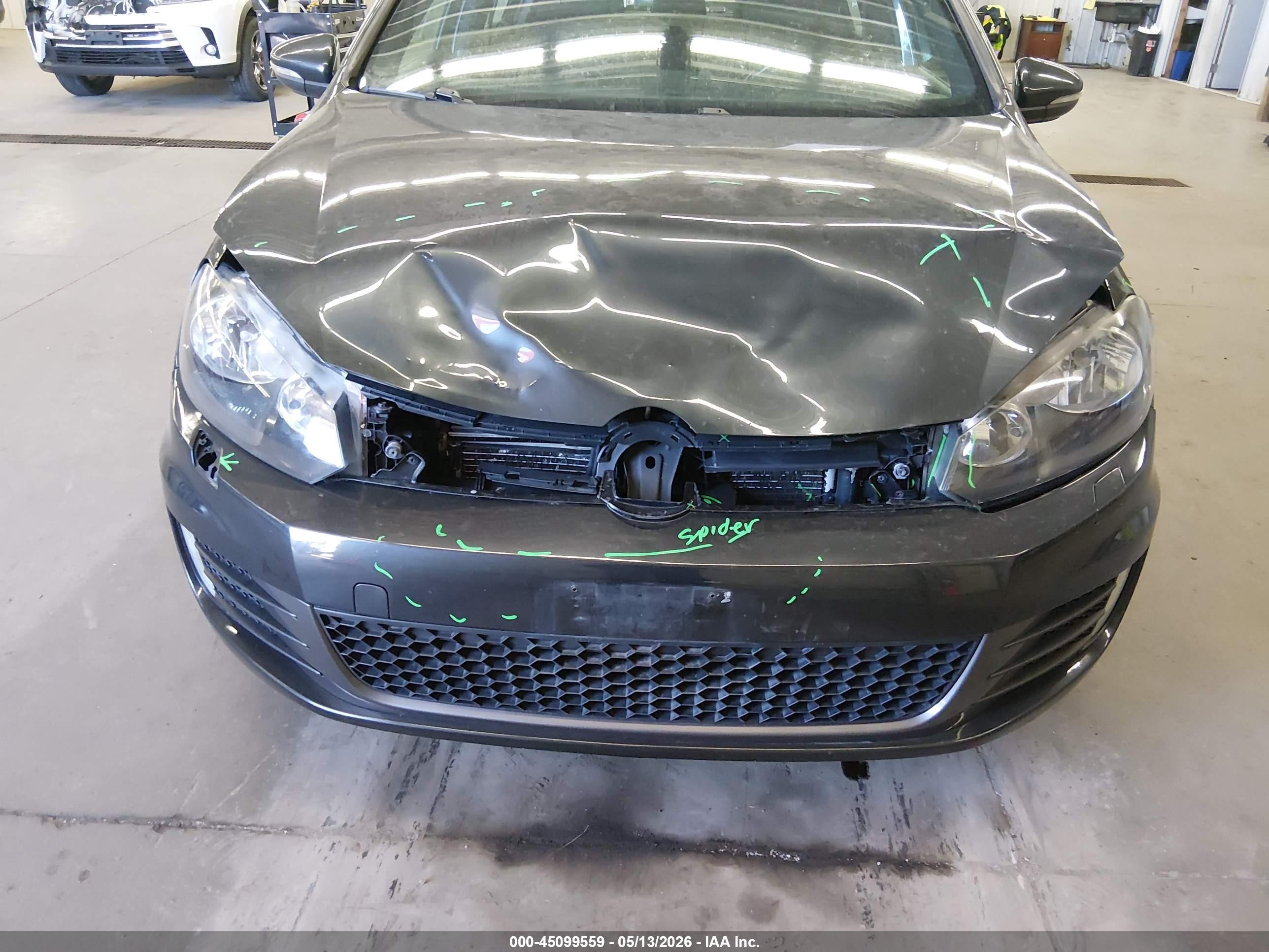 2013 Volkswagen Gti Wolfsburg Edition Gray vin: WVWGV7AJ3DW132706