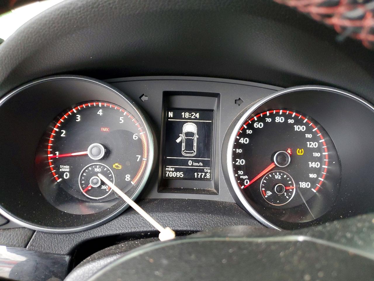 2012 Volkswagen Gti Белый vin: WVWGV7AJ4CW108445