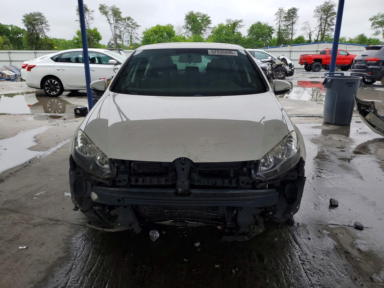2012 Volkswagen Gti Белый vin: WVWGV7AJ4CW108445