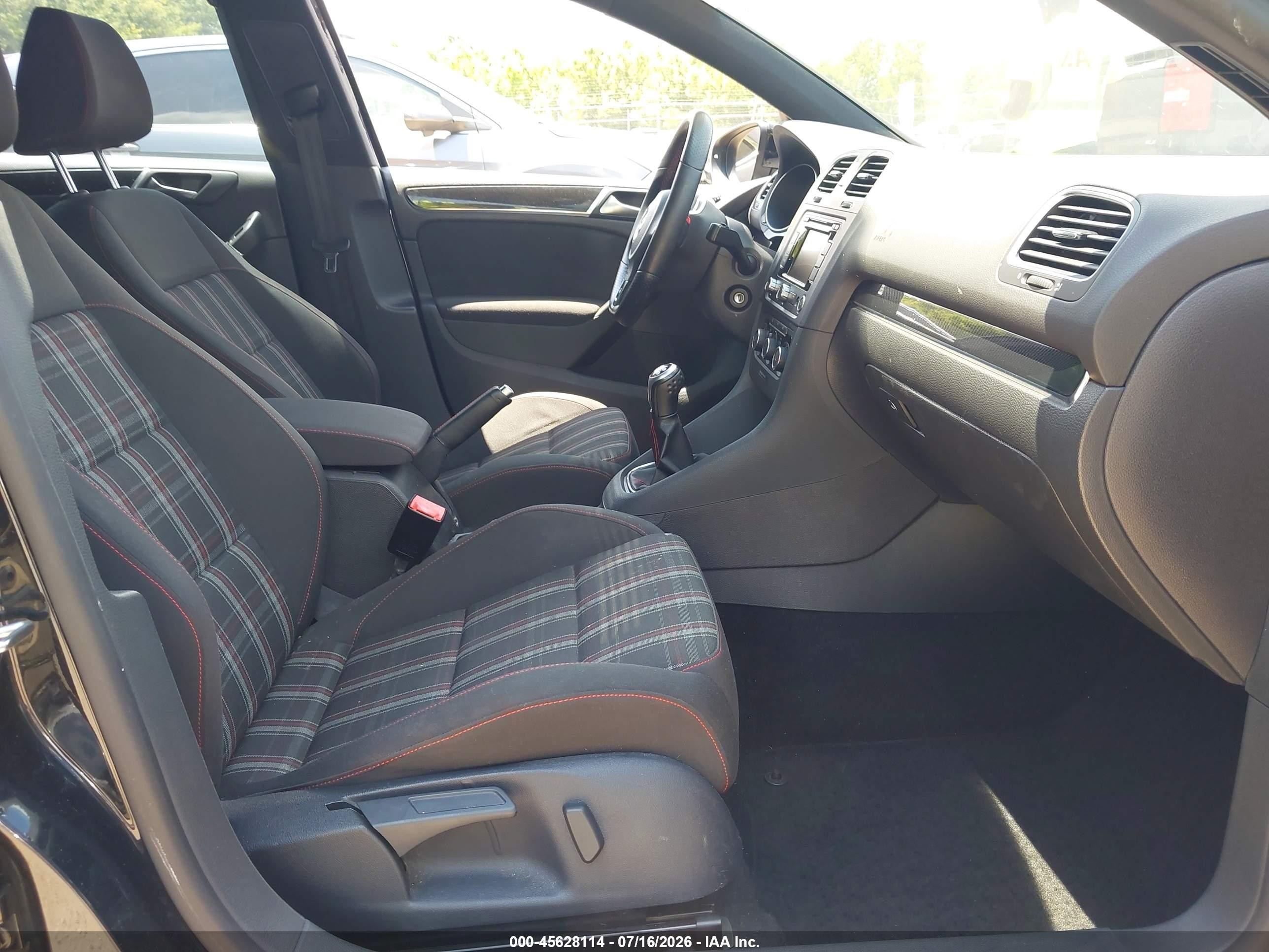 2013 Volkswagen Gti 4-door Black vin: WVWGV7AJ5DW093441