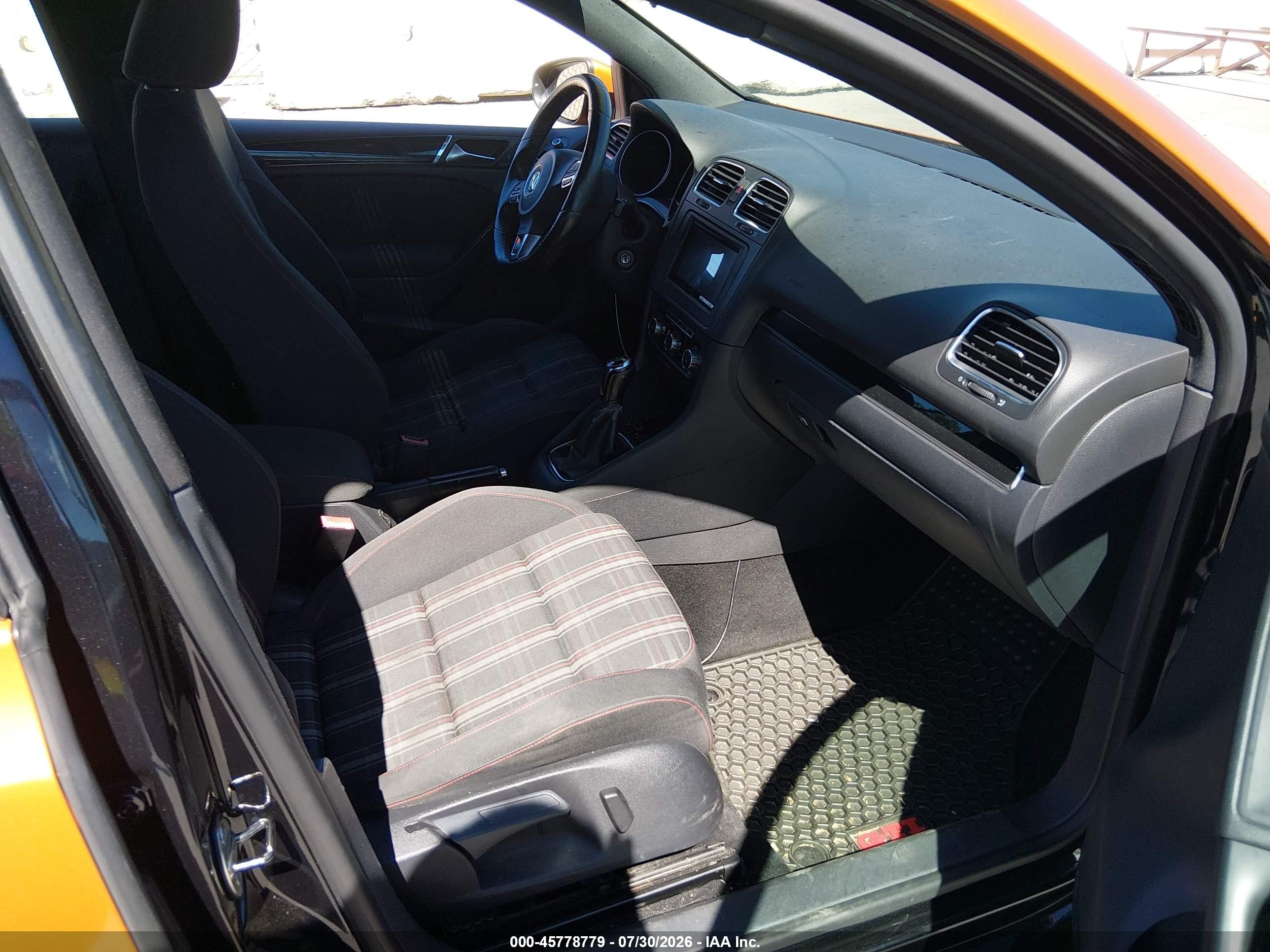 2010 Volkswagen Gti 4-door Оранжевый vin: WVWGV7AJ7AW313724