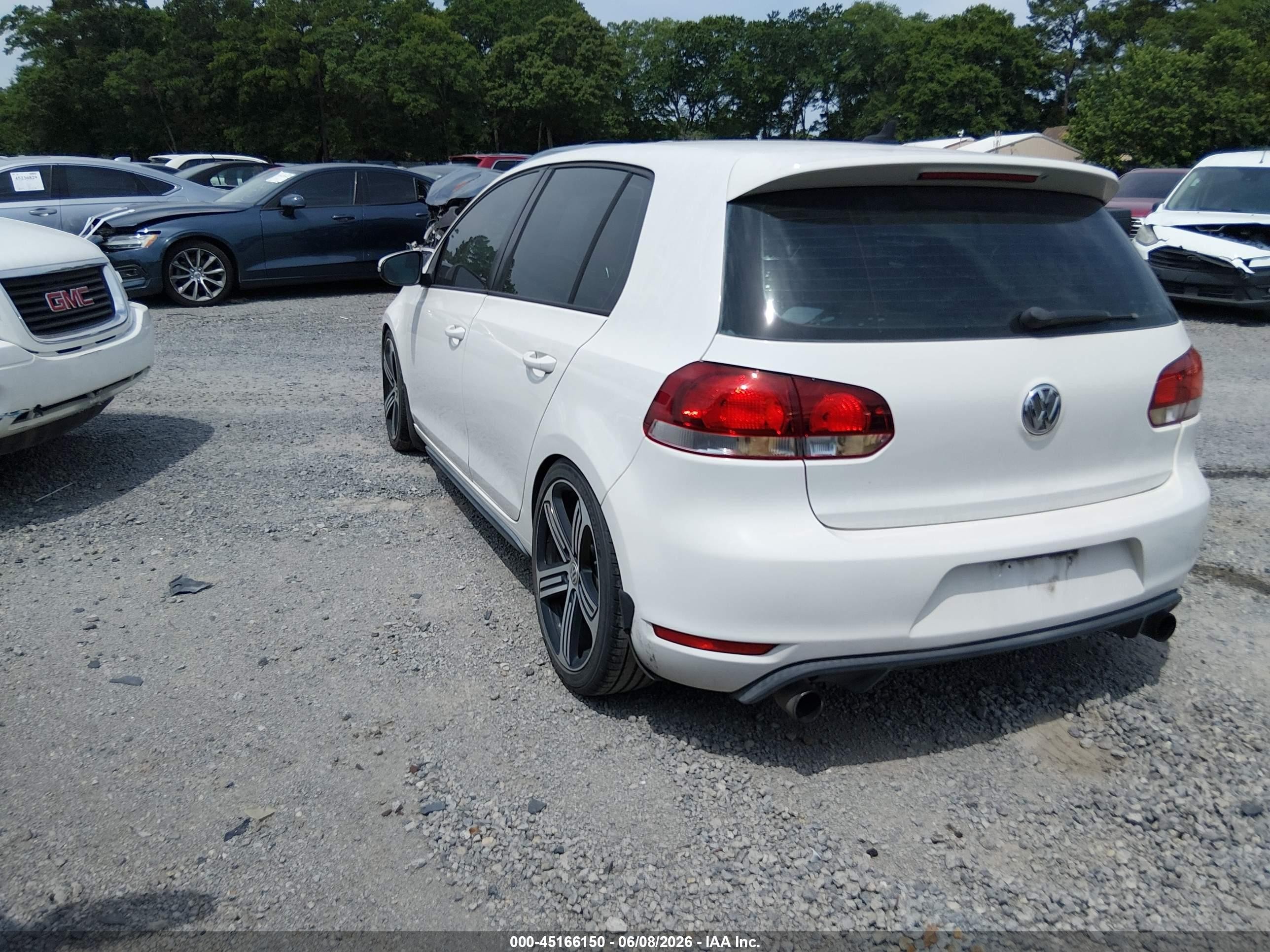 2011 Volkswagen Gti 4-door White vin: WVWGV7AJ8BW115459