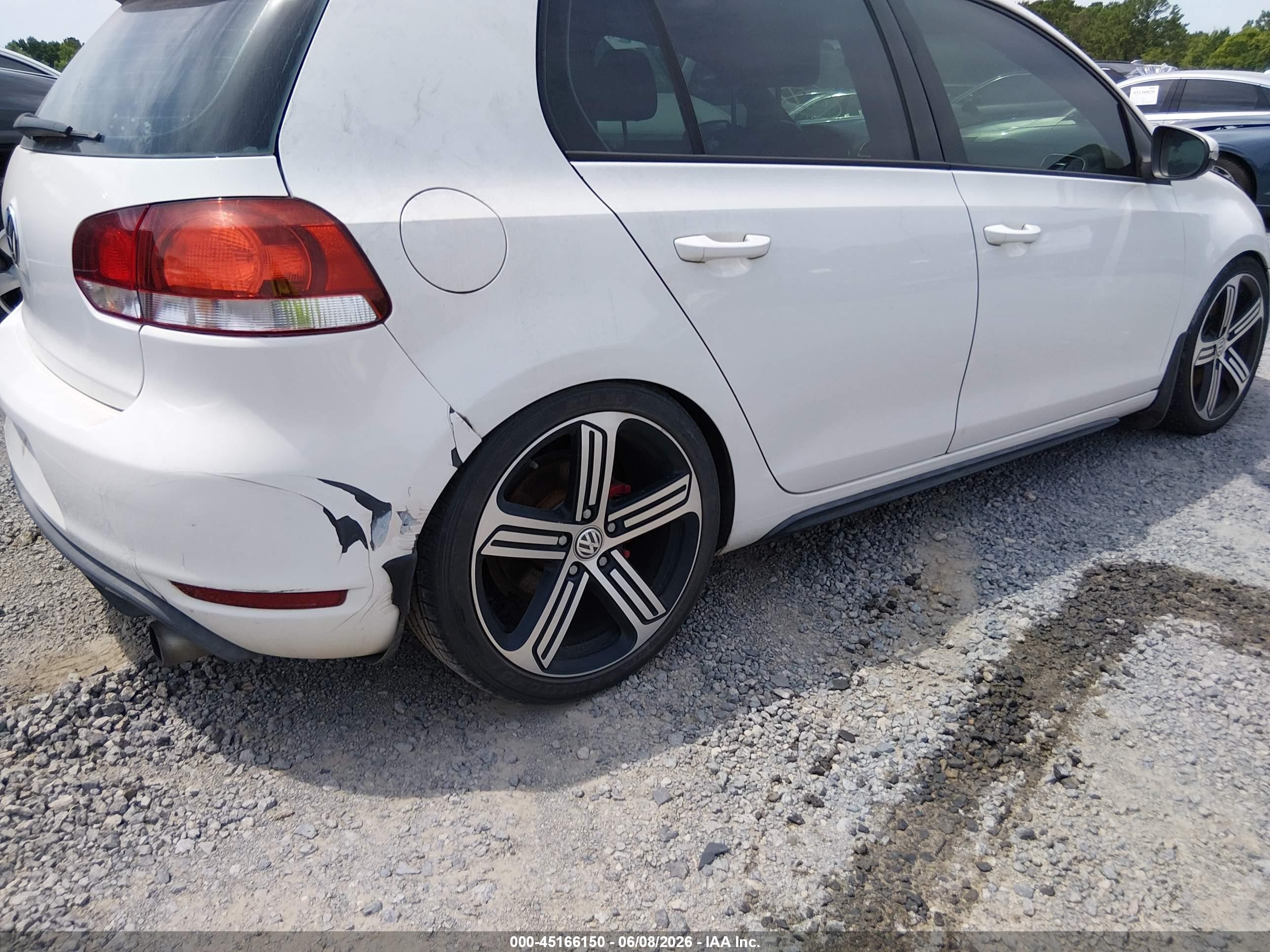 2011 Volkswagen Gti 4-door White vin: WVWGV7AJ8BW115459