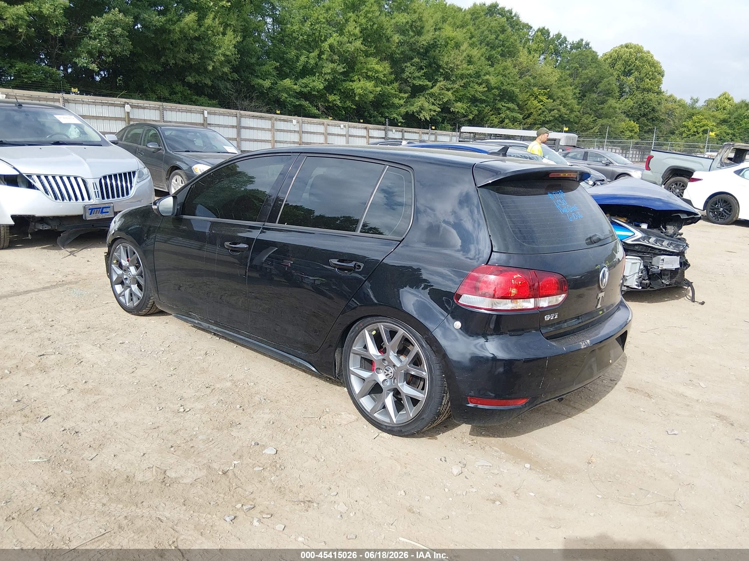 2013 Volkswagen Gti Wolfsburg Edition Black vin: WVWGV7AJ9DW137490