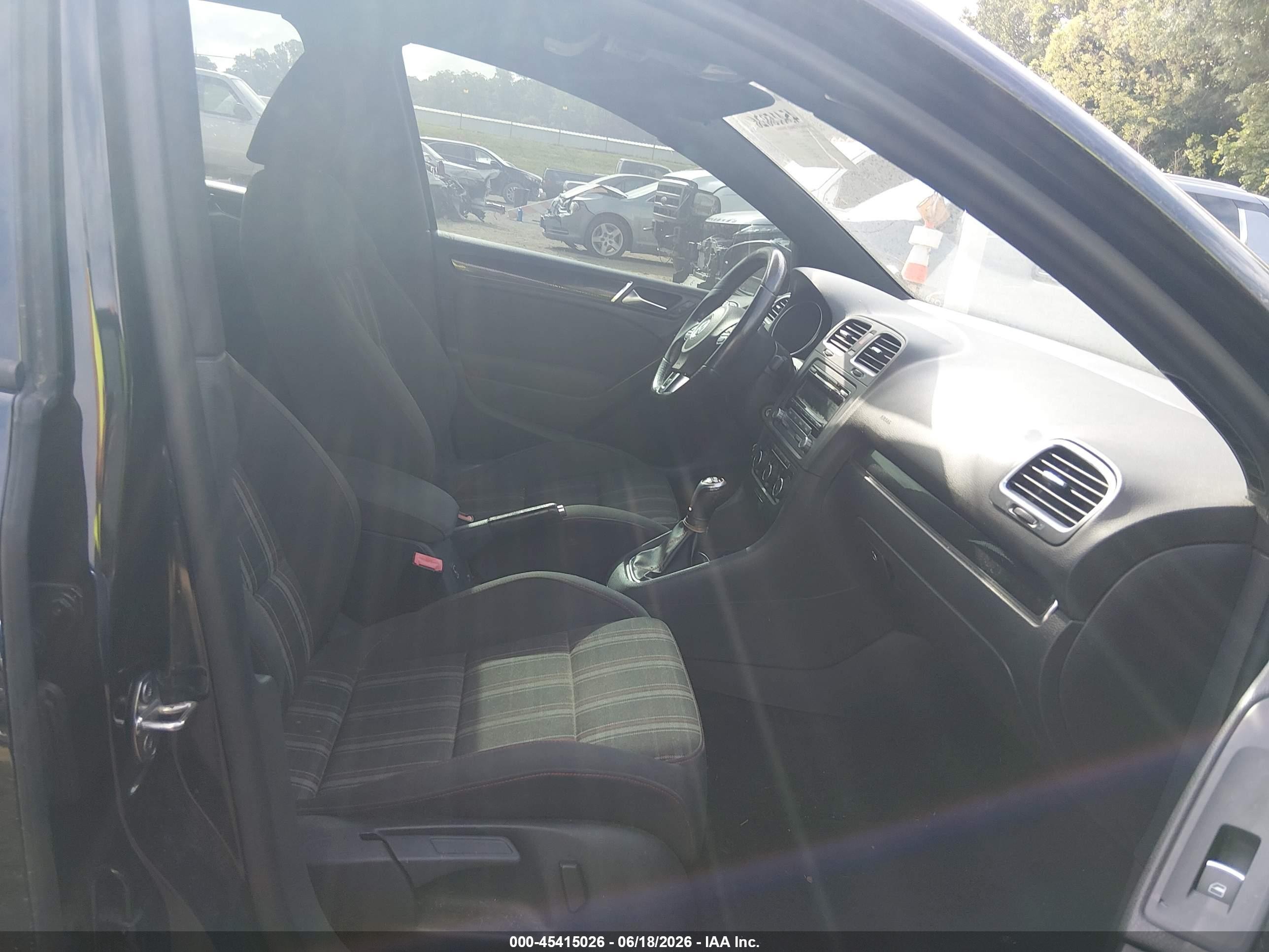 2013 Volkswagen Gti Wolfsburg Edition Black vin: WVWGV7AJ9DW137490