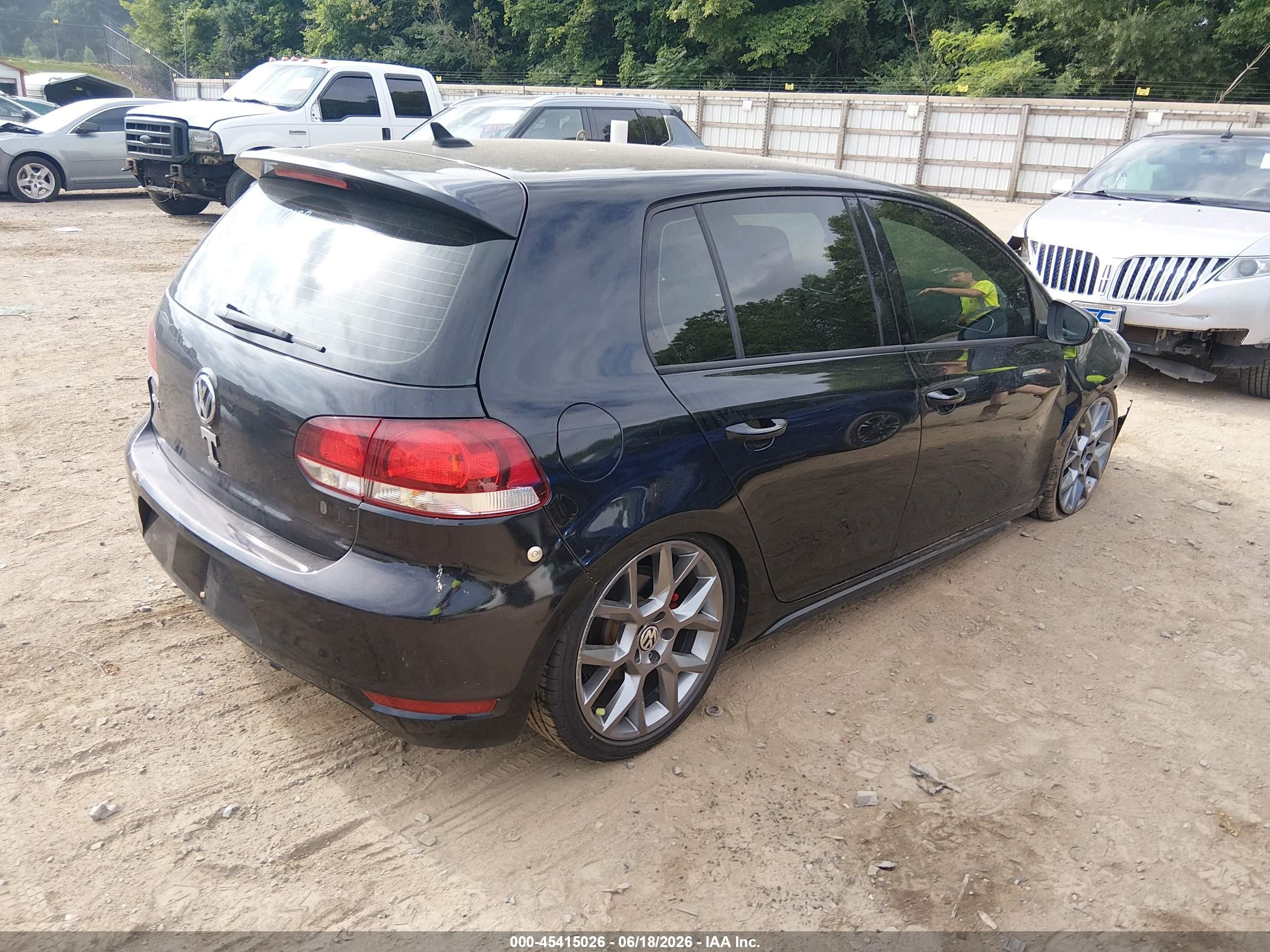 2013 Volkswagen Gti Wolfsburg Edition Black vin: WVWGV7AJ9DW137490