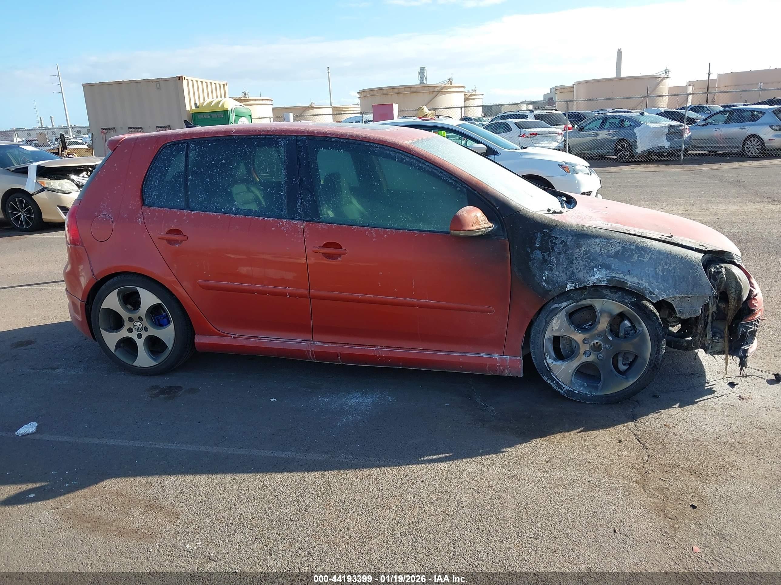 2007 Volkswagen Gti 4-door Оранжевый vin: WVWGV91K97W174810