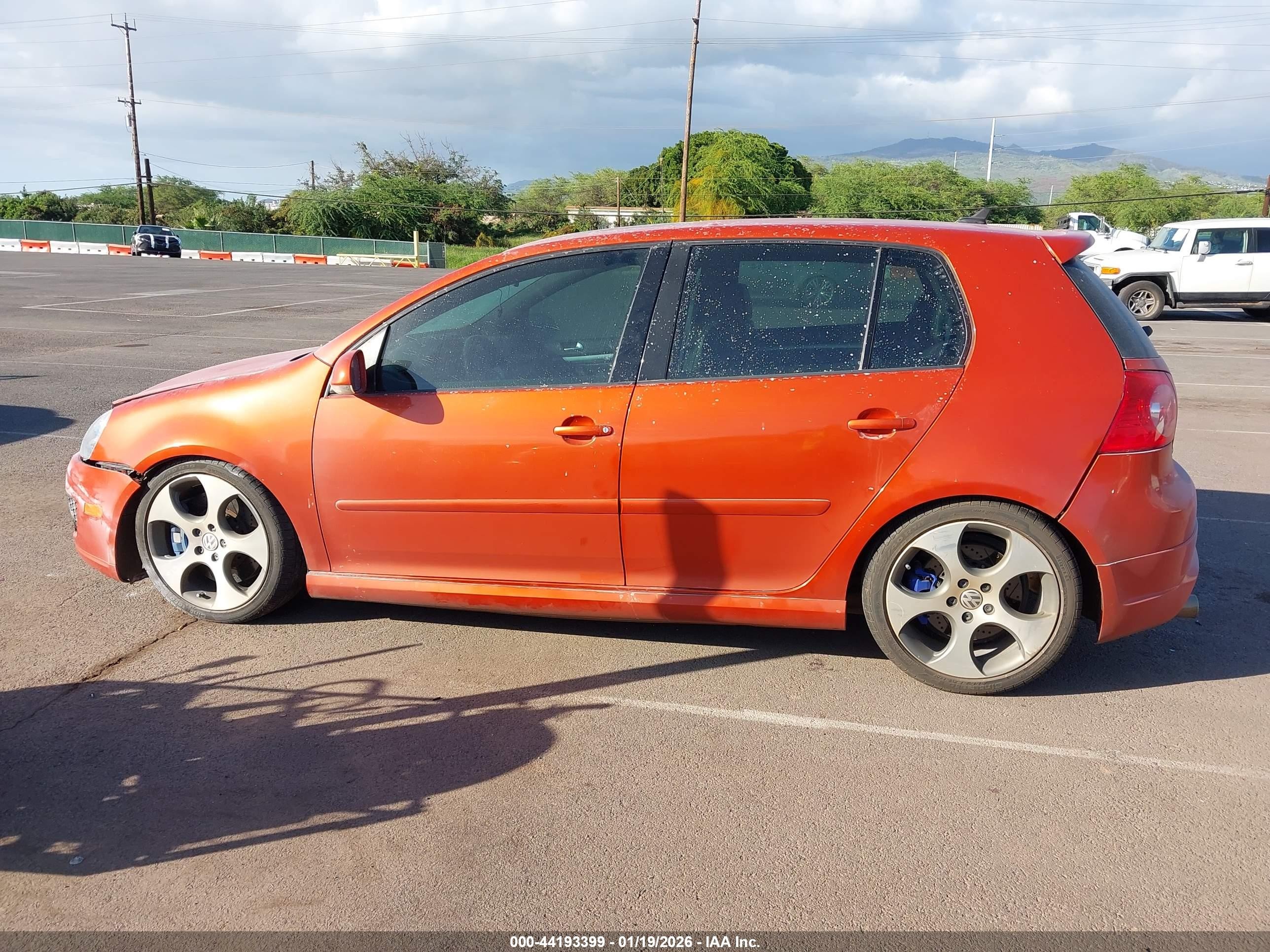 2007 Volkswagen Gti 4-door Оранжевый vin: WVWGV91K97W174810