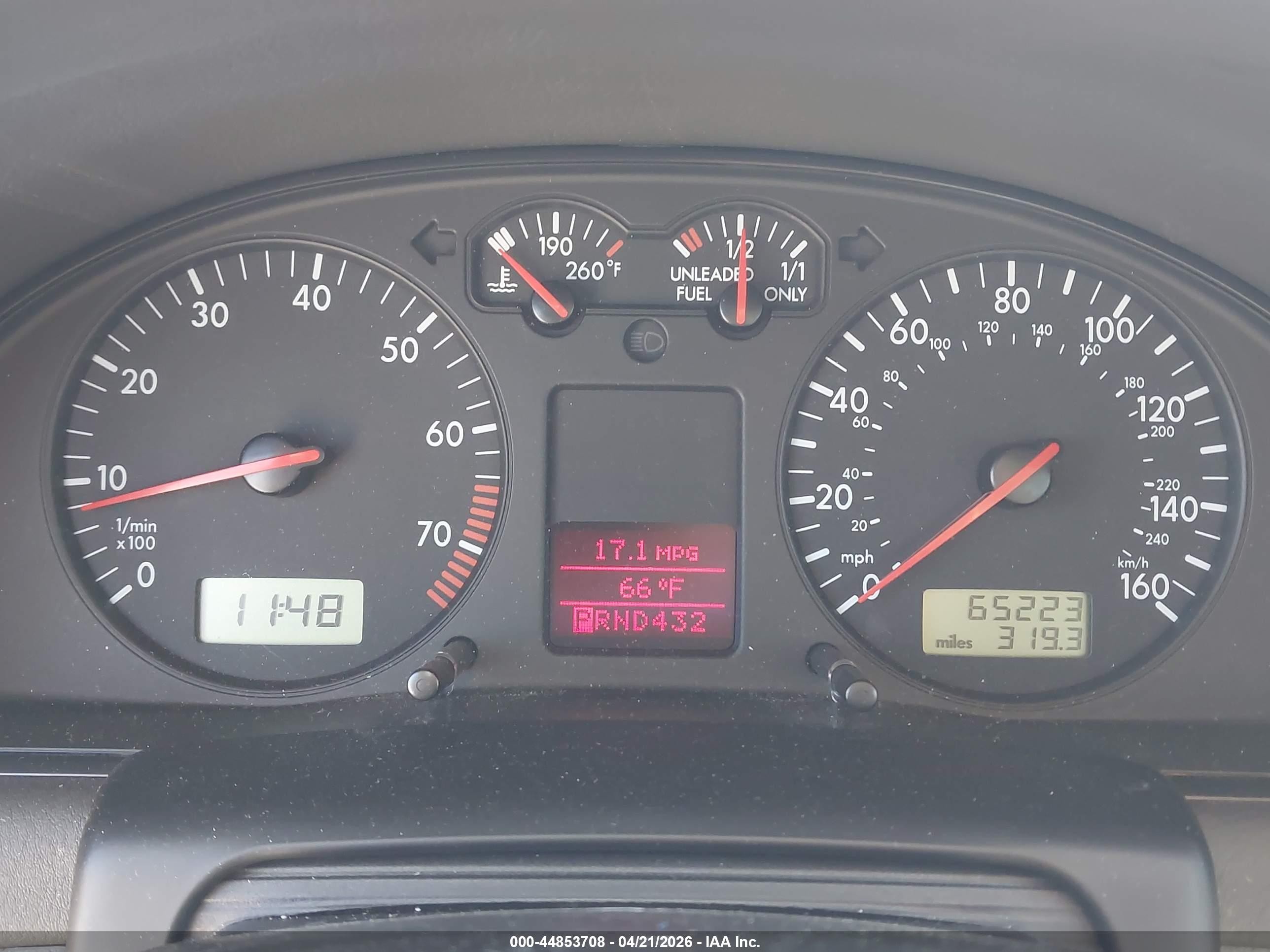 2001 Volkswagen Passat Gls Red vin: WVWHC63B31E031046