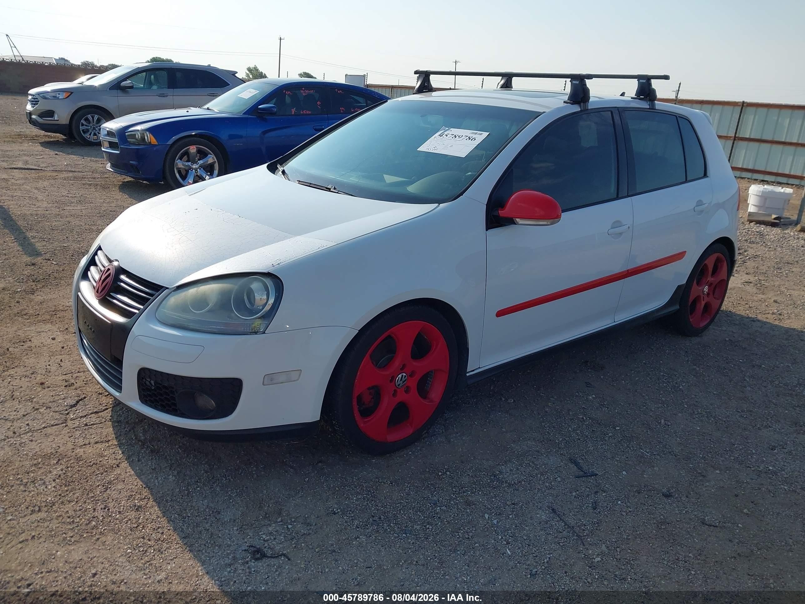 2009 Volkswagen Gti 4-door White vin: WVWHD71K19W054031