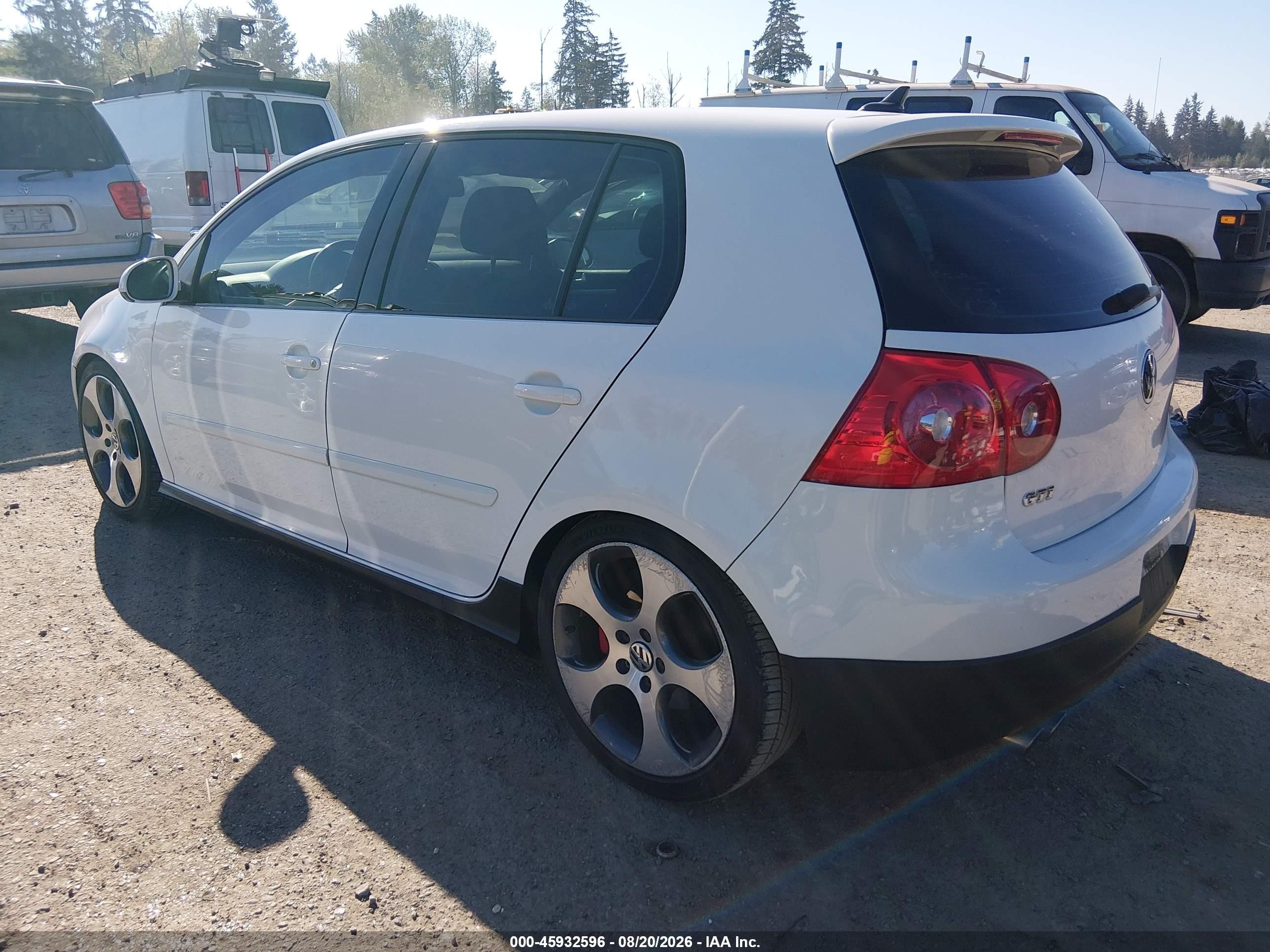 2009 Volkswagen Gti 4-door White vin: WVWHD71K39W148346
