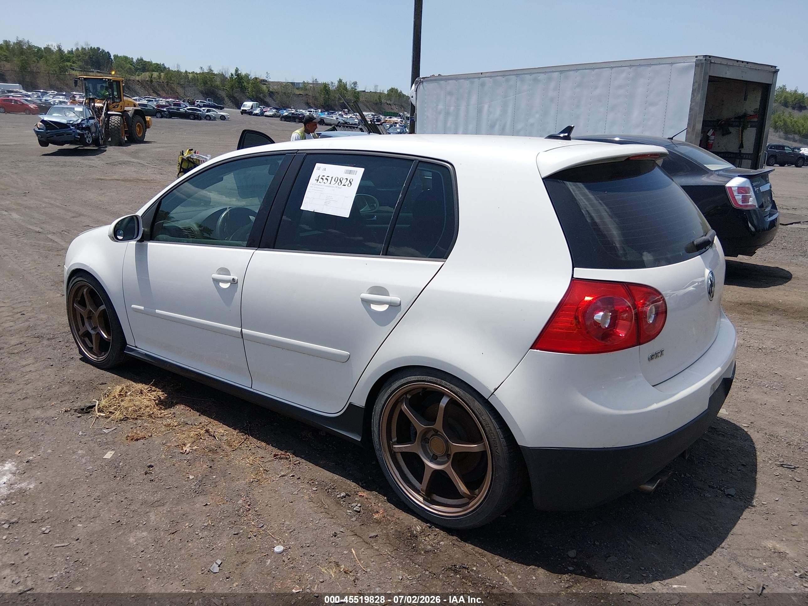 2009 Volkswagen Gti 4-door White vin: WVWHD71K69W148339