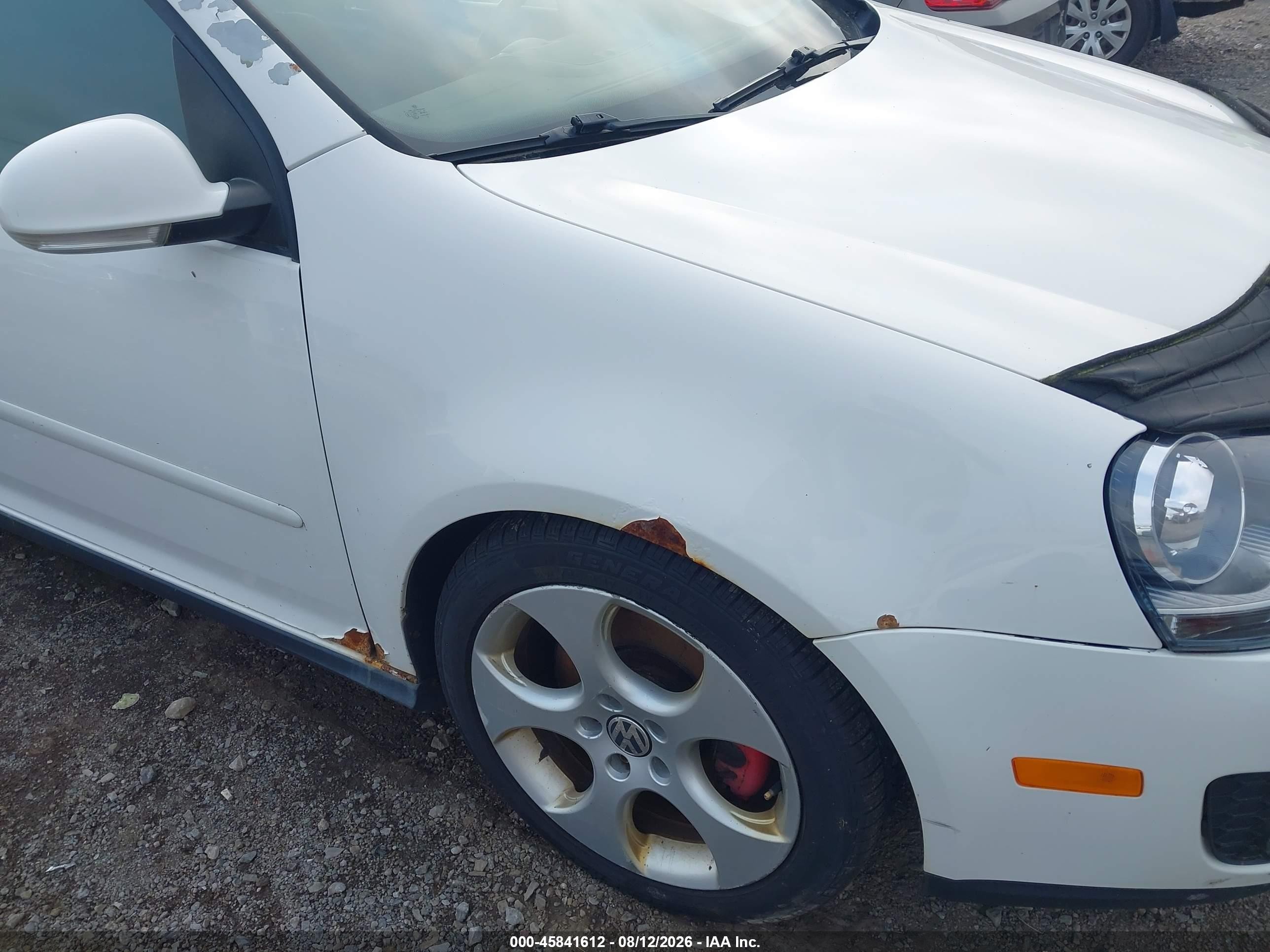 2008 Volkswagen Gti 4-door White vin: WVWHD71K88W328128