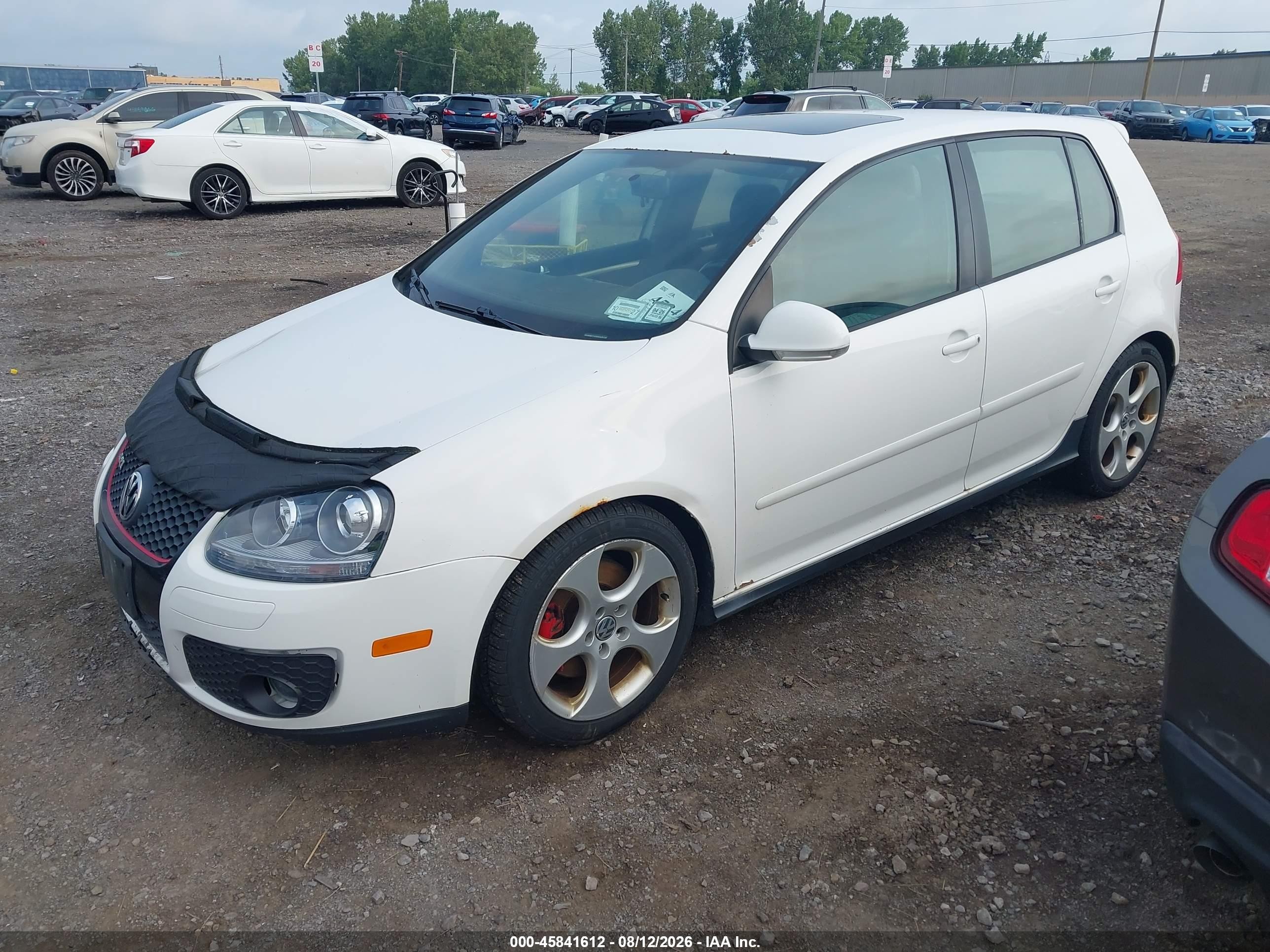 2008 Volkswagen Gti 4-door White vin: WVWHD71K88W328128