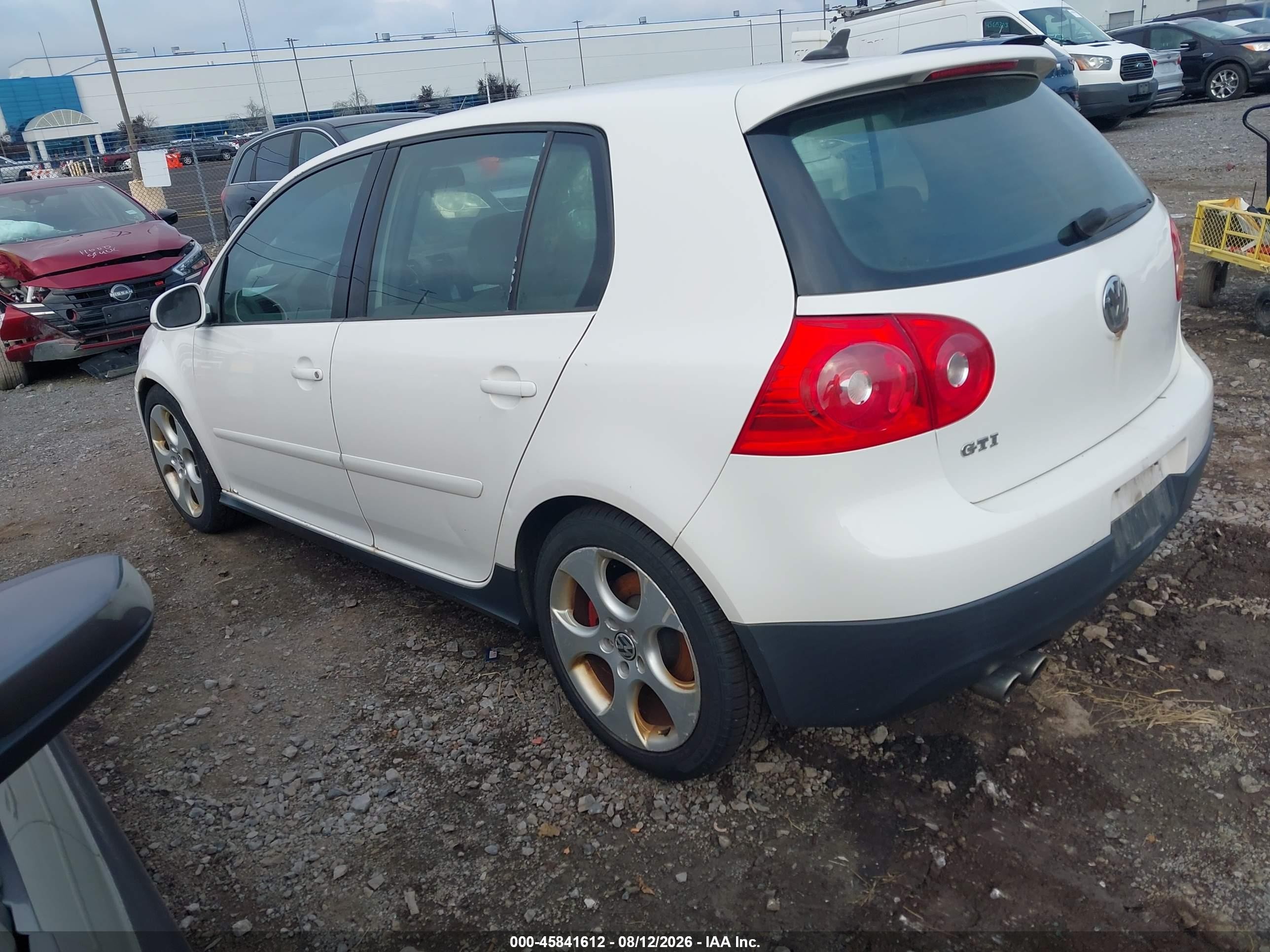 2008 Volkswagen Gti 4-door White vin: WVWHD71K88W328128