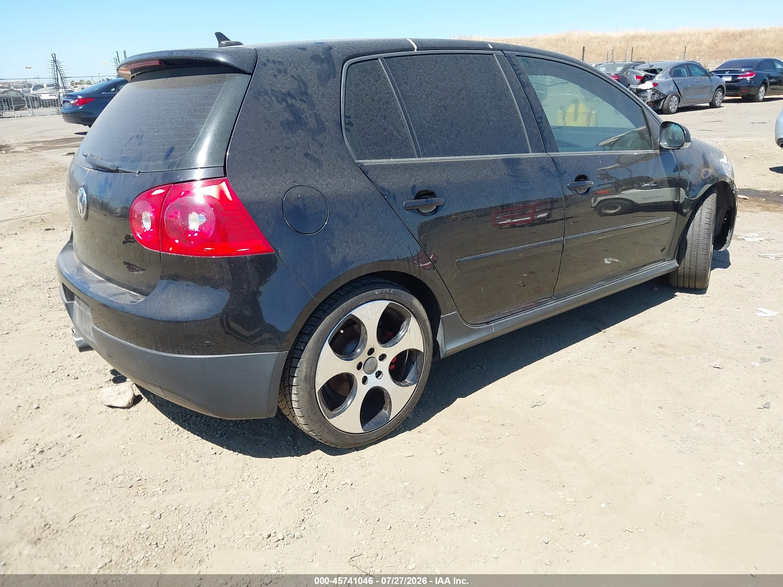 2009 Volkswagen Gti 4-door Black vin: WVWHD71K99W133592