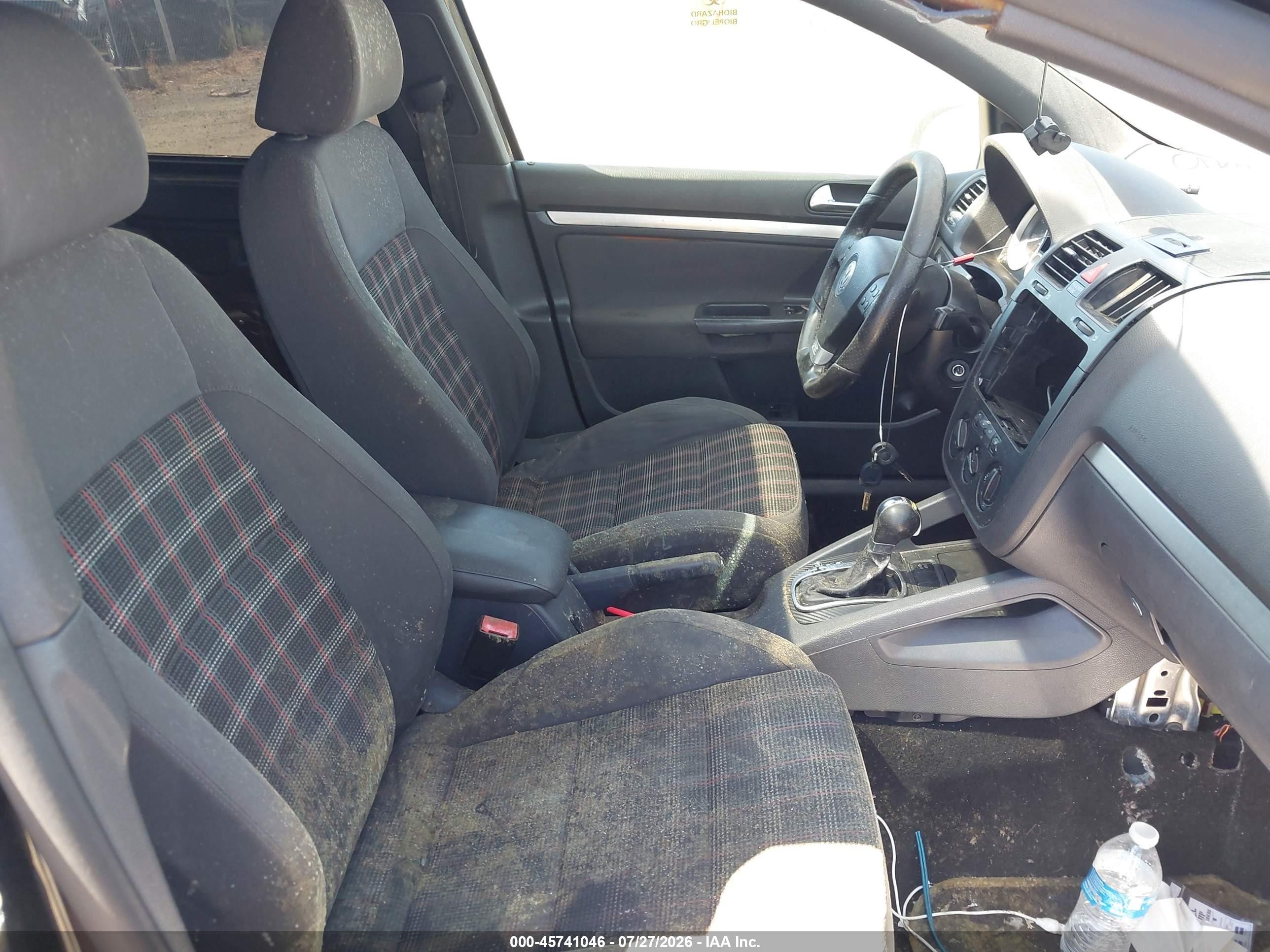 2009 Volkswagen Gti 4-door Black vin: WVWHD71K99W133592