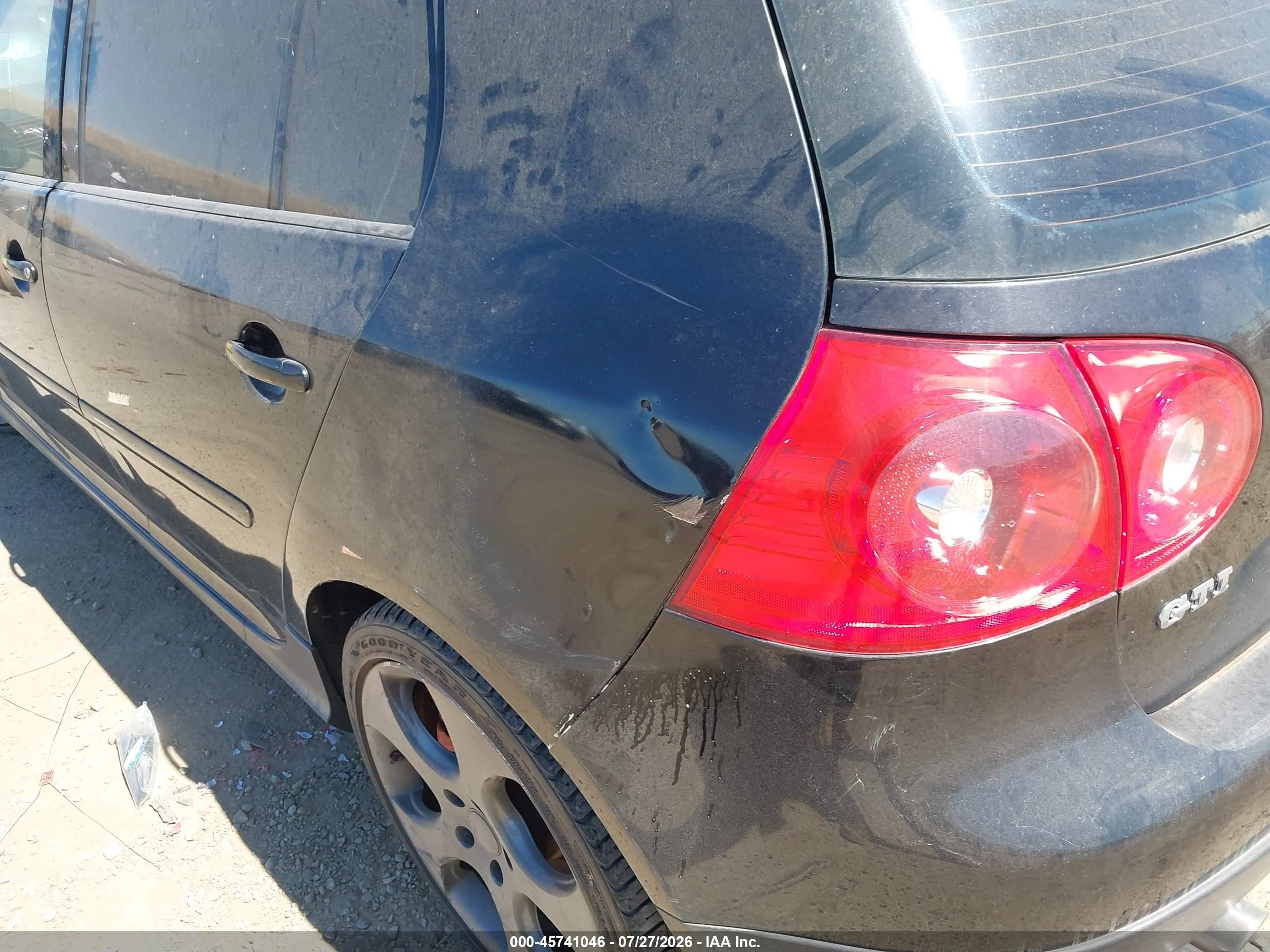2009 Volkswagen Gti 4-door Black vin: WVWHD71K99W133592