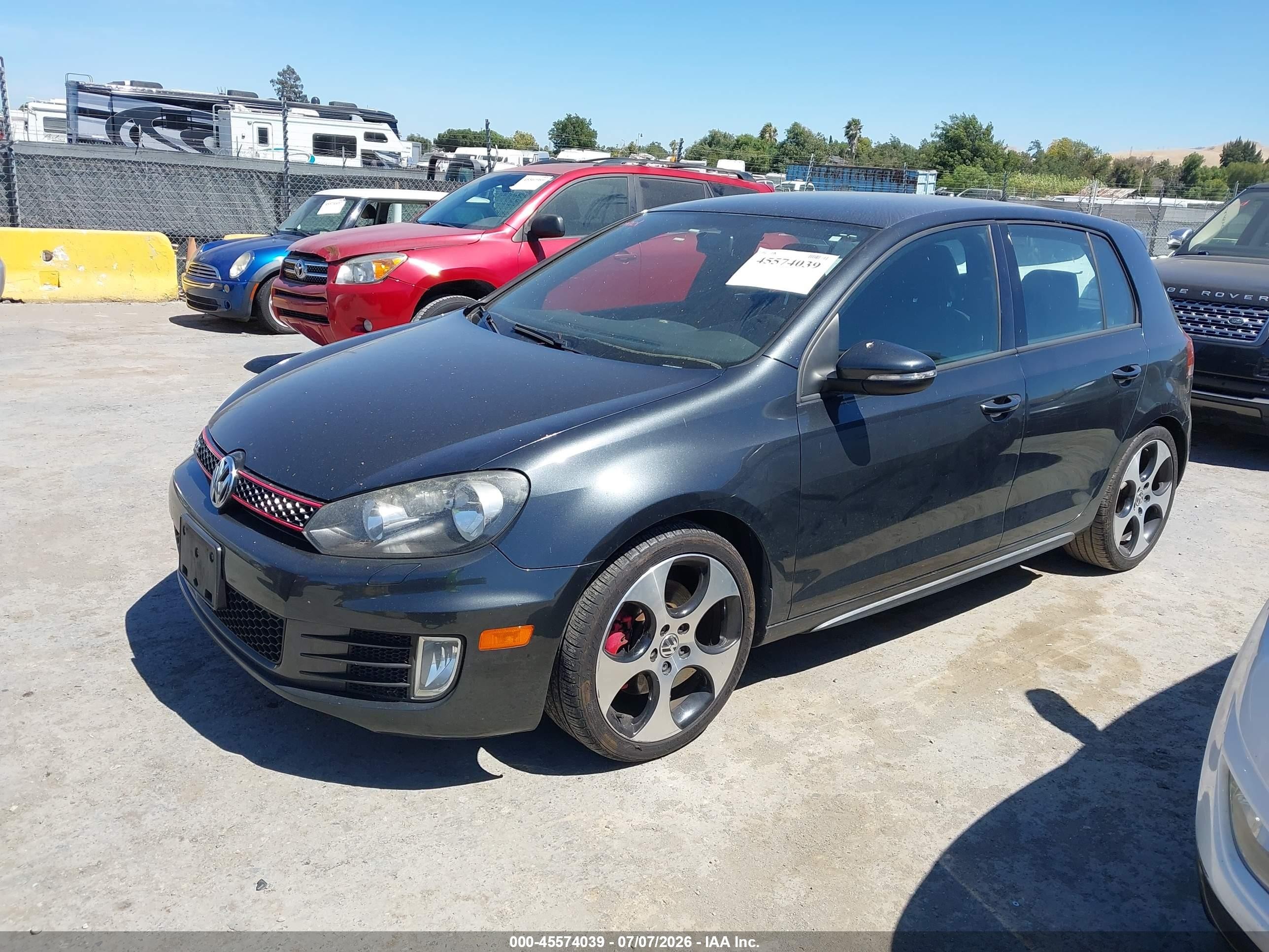 2011 Volkswagen Gti 4-door Black vin: WVWHD7AJ0BW285466