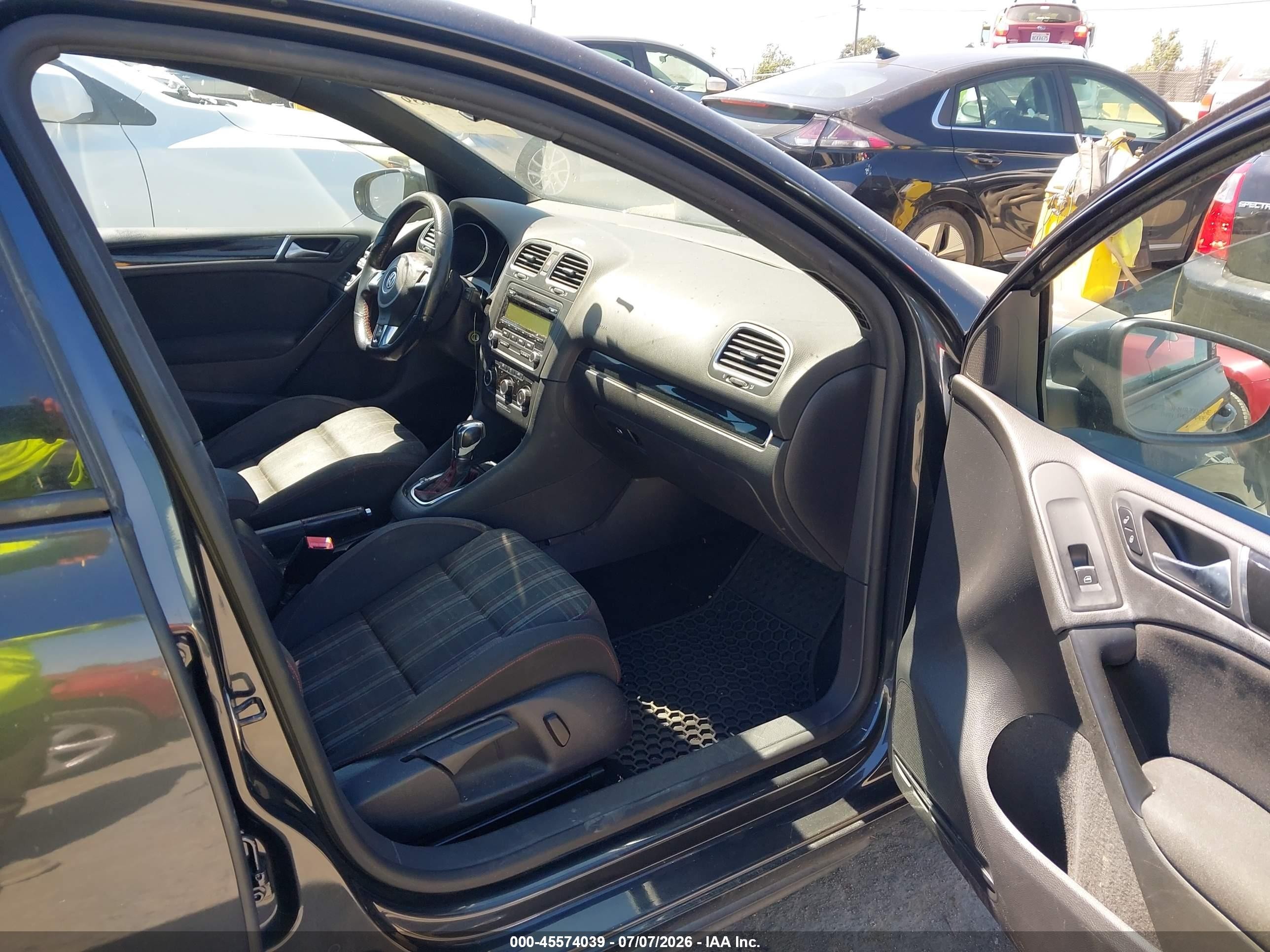 2011 Volkswagen Gti 4-door Black vin: WVWHD7AJ0BW285466
