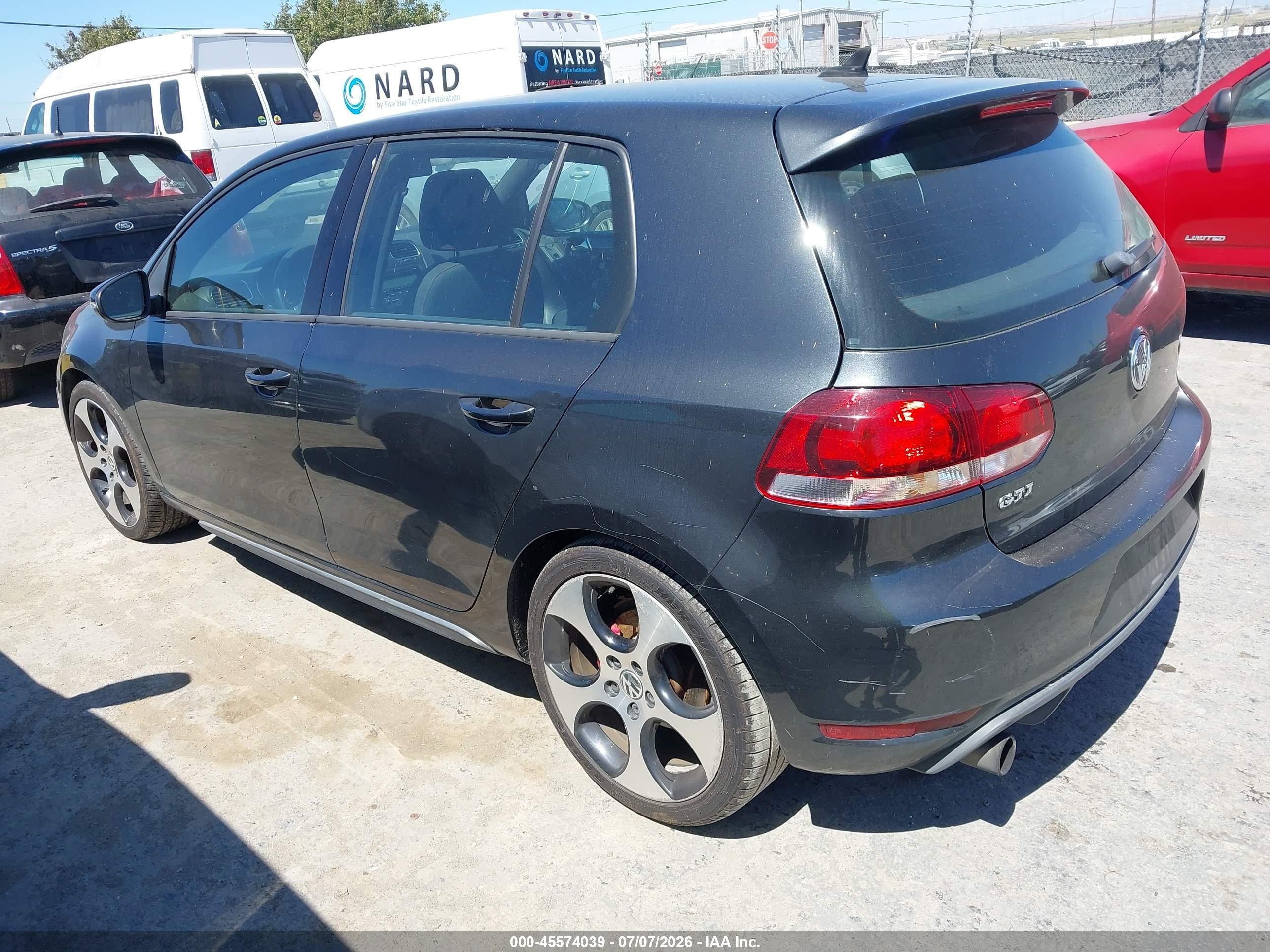 2011 Volkswagen Gti 4-door Black vin: WVWHD7AJ0BW285466