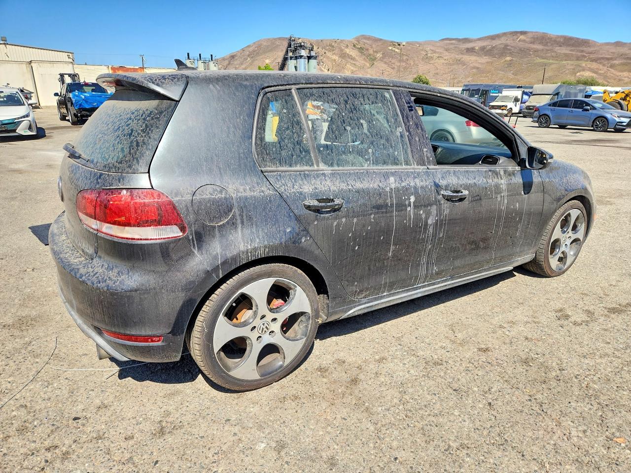 2012 Volkswagen Gti Black vin: WVWHD7AJ0CW246426