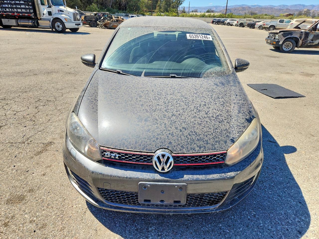 2012 Volkswagen Gti Black vin: WVWHD7AJ0CW246426